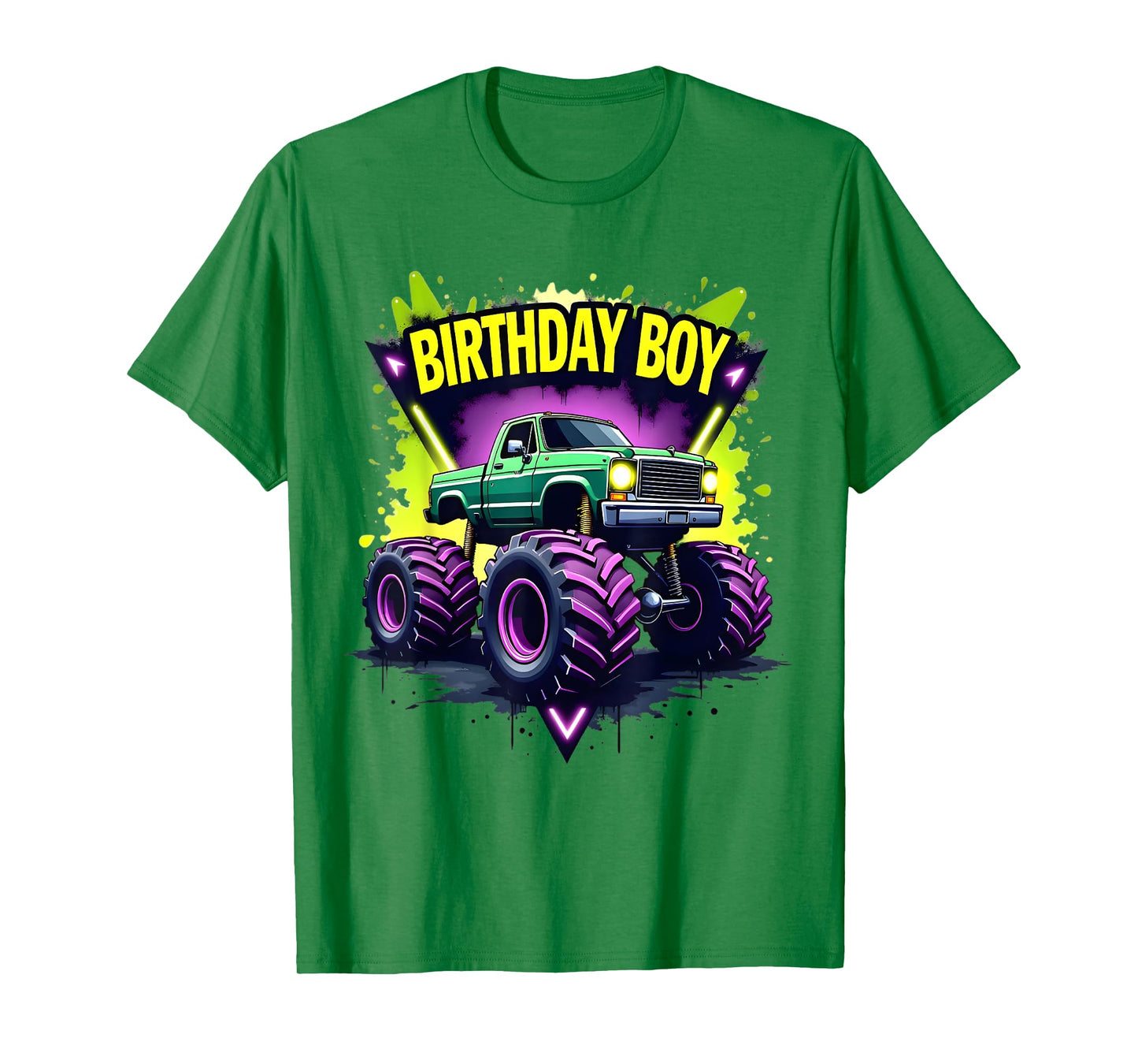 Birthday Boy Monster Truck Birthday Party Kids Boys T-Shirt