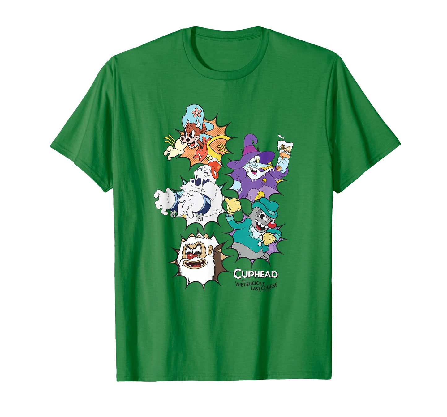 Cuphead: The Delicious Last Course Bosses Group Poster T-Shirt