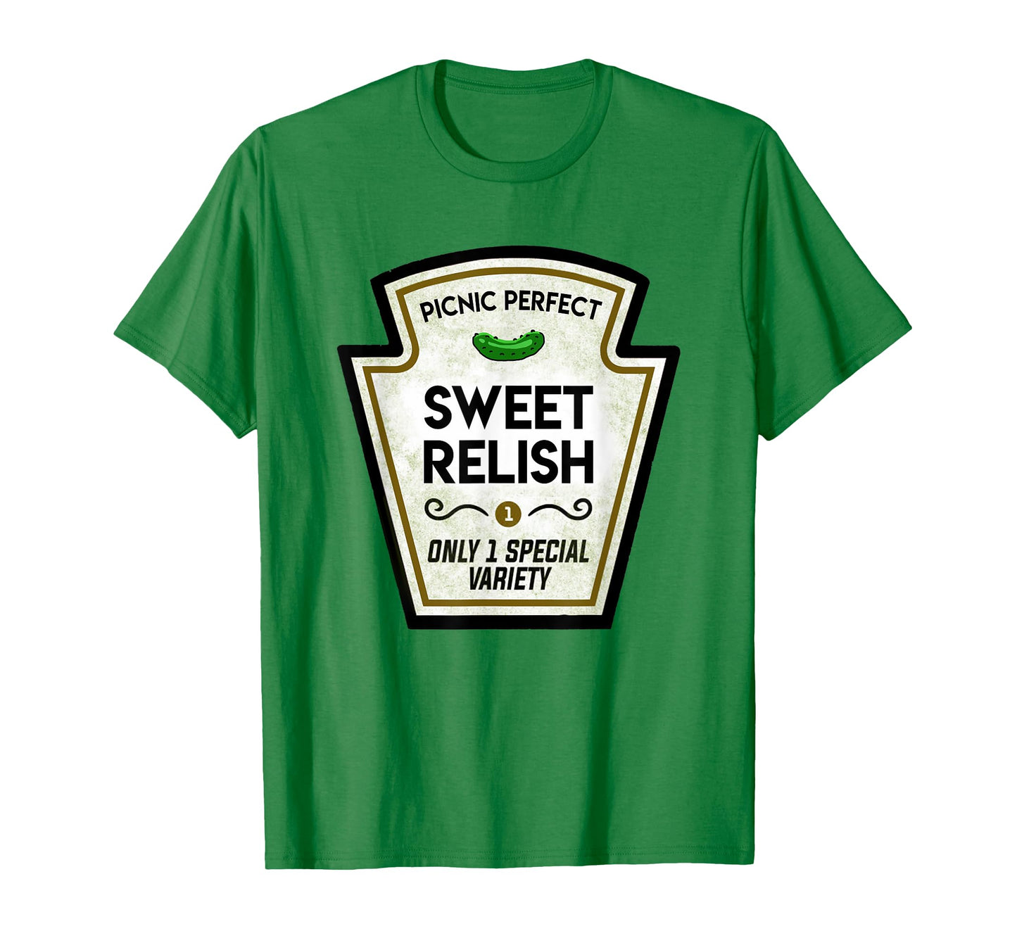 Sweet Relish Pickle Bottle Label Halloween Matching Costume T-Shirt