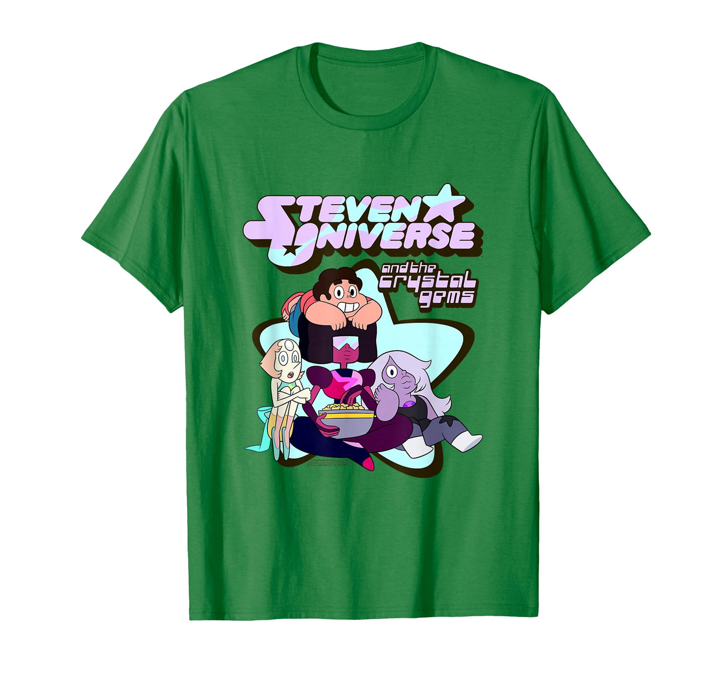 Steven Universe The Crystal Gems Star Photo Cartoon T-Shirt
