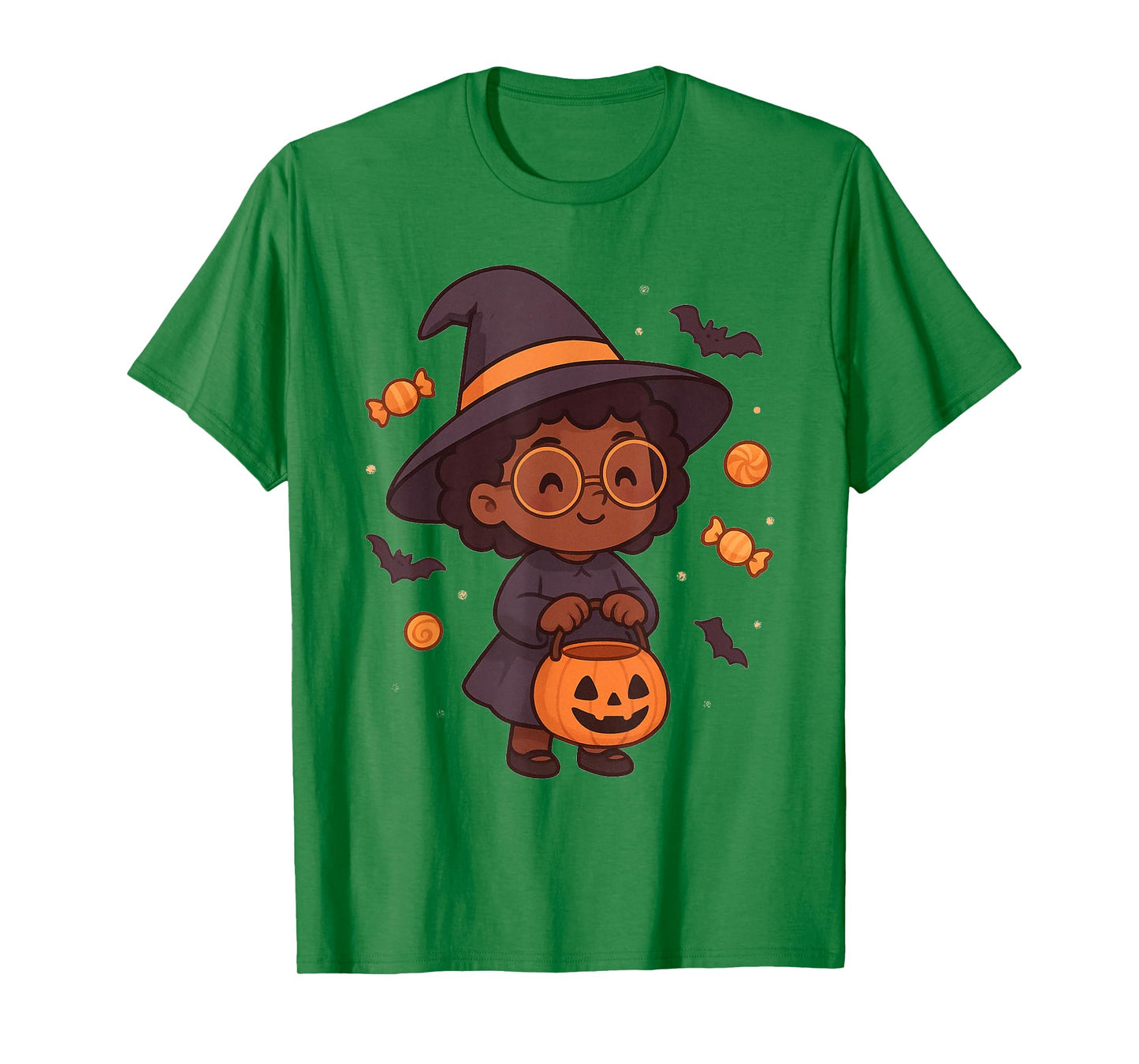 African American Halloween Witch Trick or Treat T-Shirt