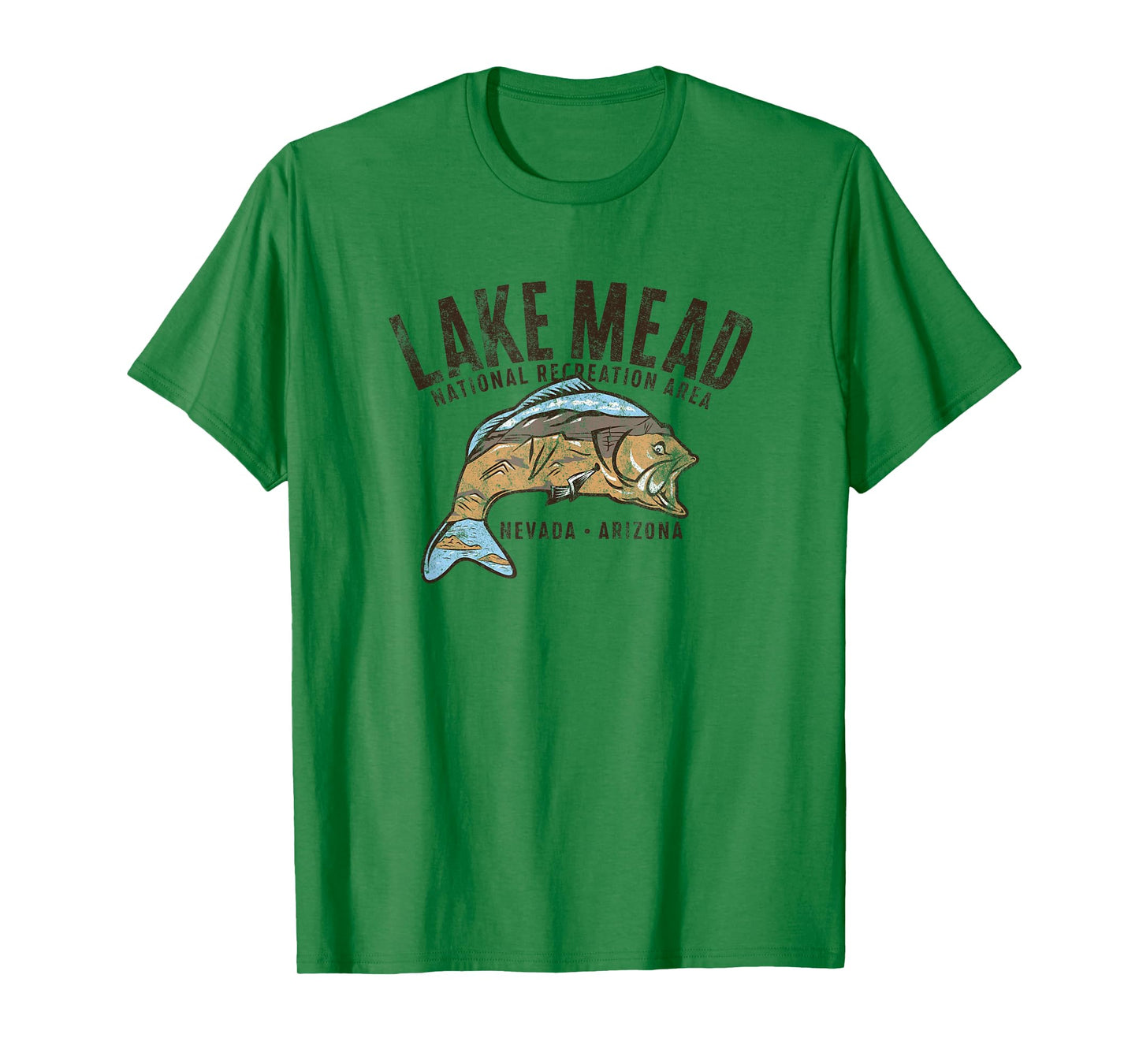 Lake Mead National Recreation Area Retro Fish T-Shirt