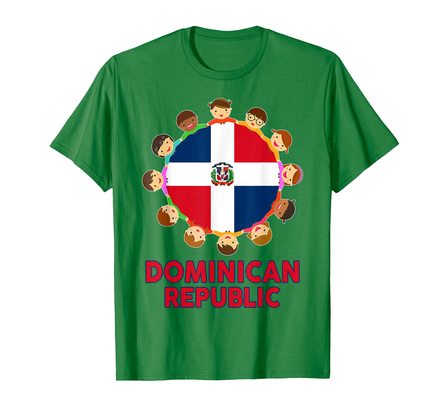 Toddler Dominican-Shirt Republic Flag Hispanic Heritage Kids T-Shirt