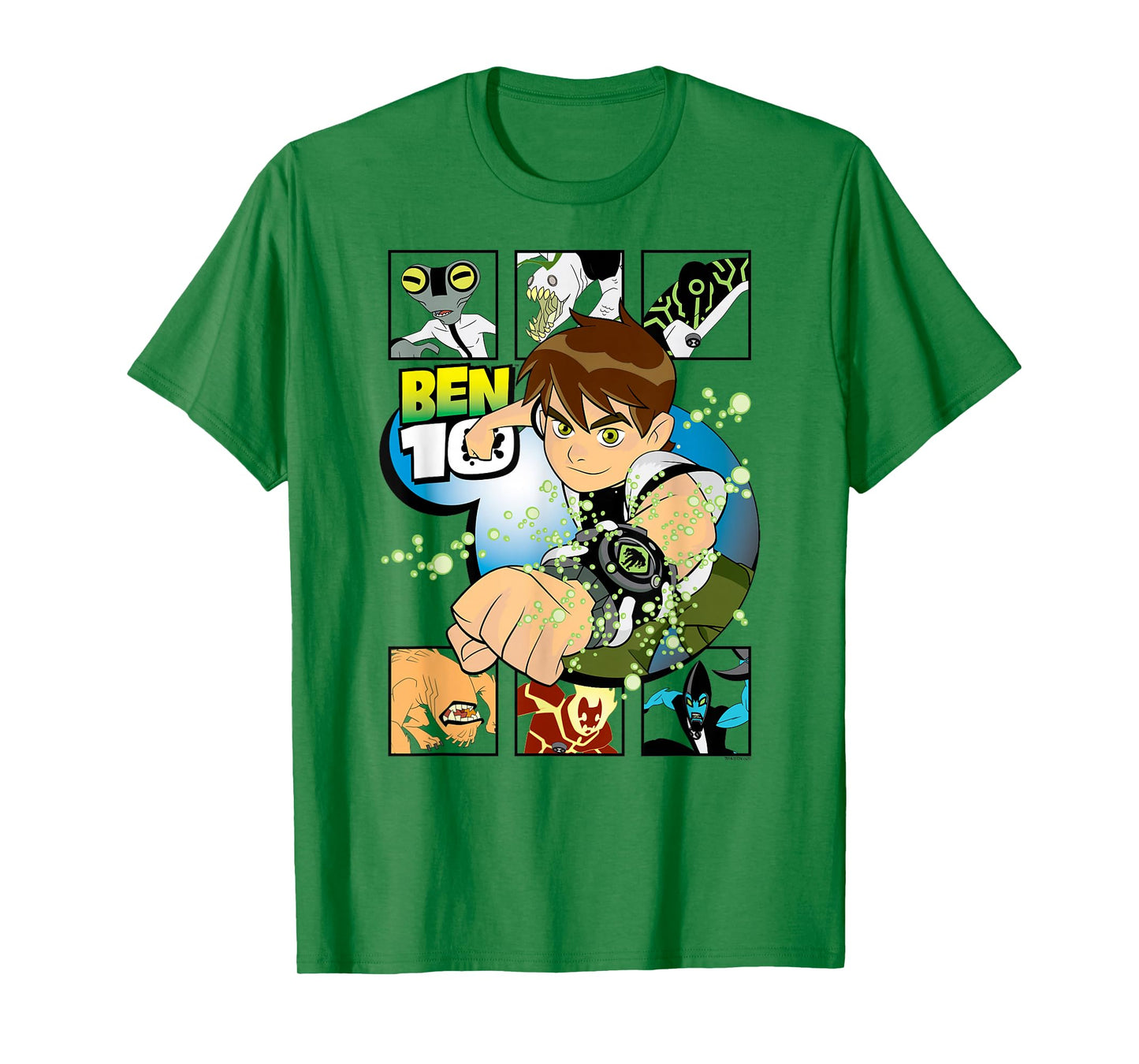 Ben 10 Omnitrix Alien Collage Cartoon T-Shirt