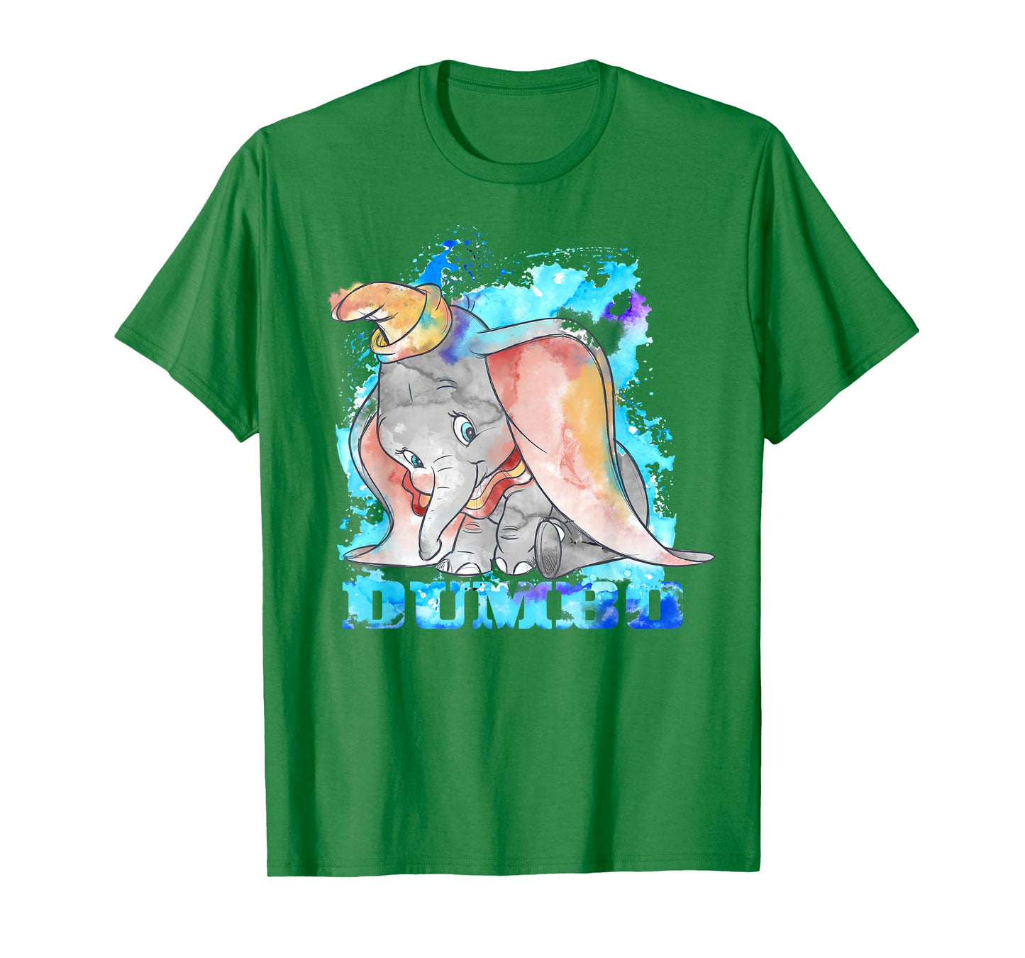 Disney Dumbo Watercolor Portrait T-Shirt Small