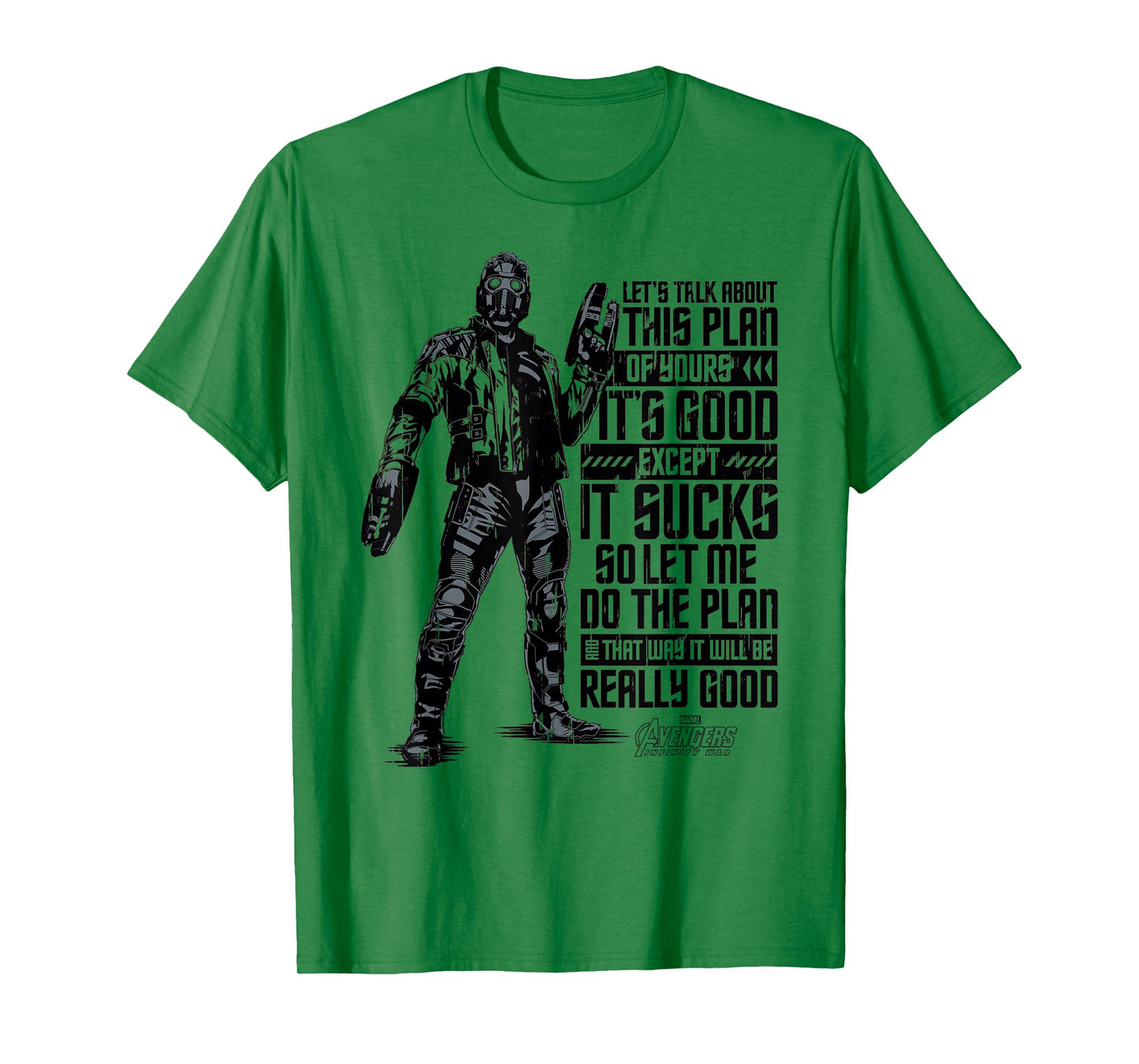 Marvel Infinity War Star-Lord The Plan Graphic T-Shirt T-Shirt