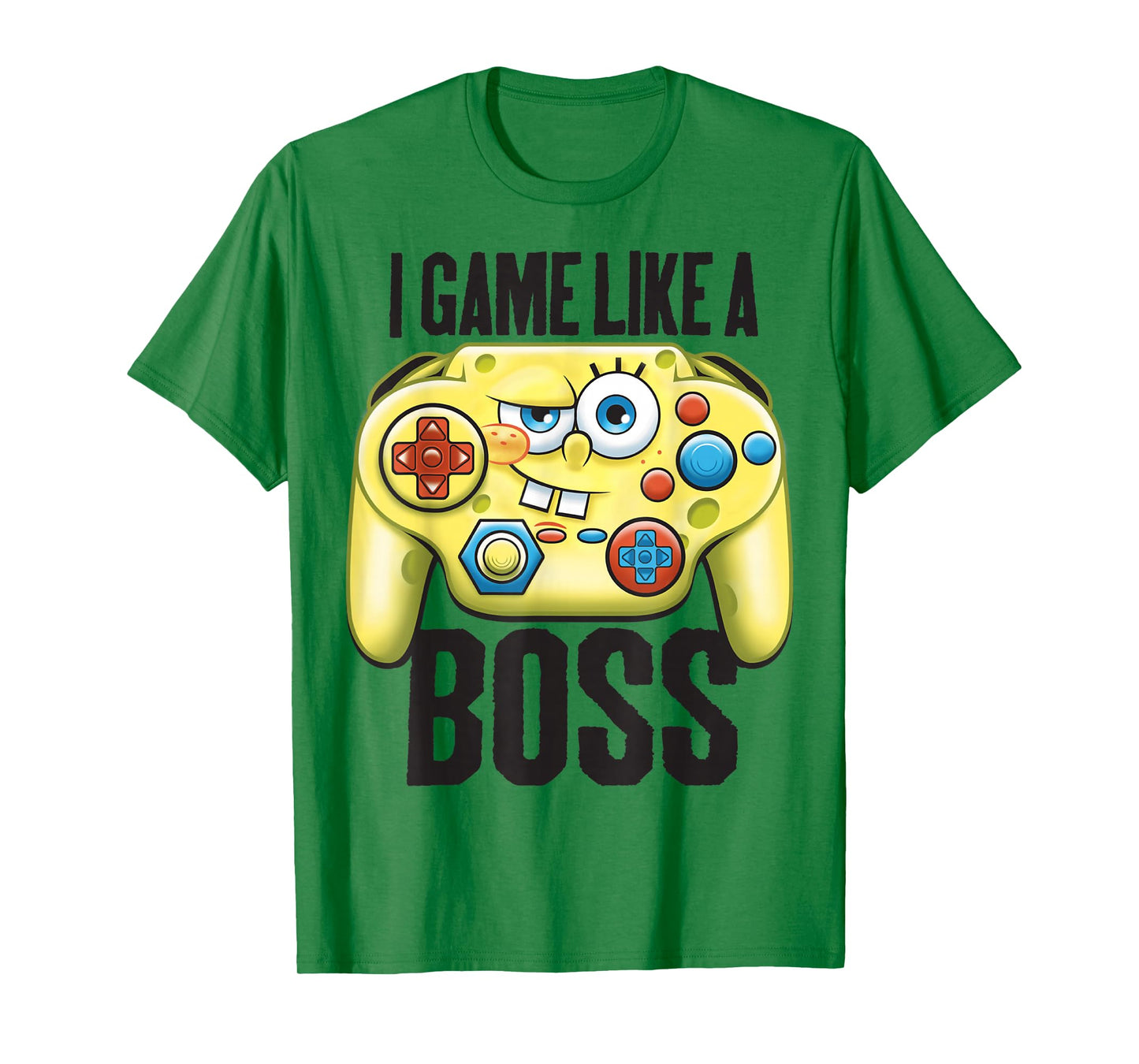 Spongebob SquarePants I Game Like A Boss Short Sleeve T-Shirt