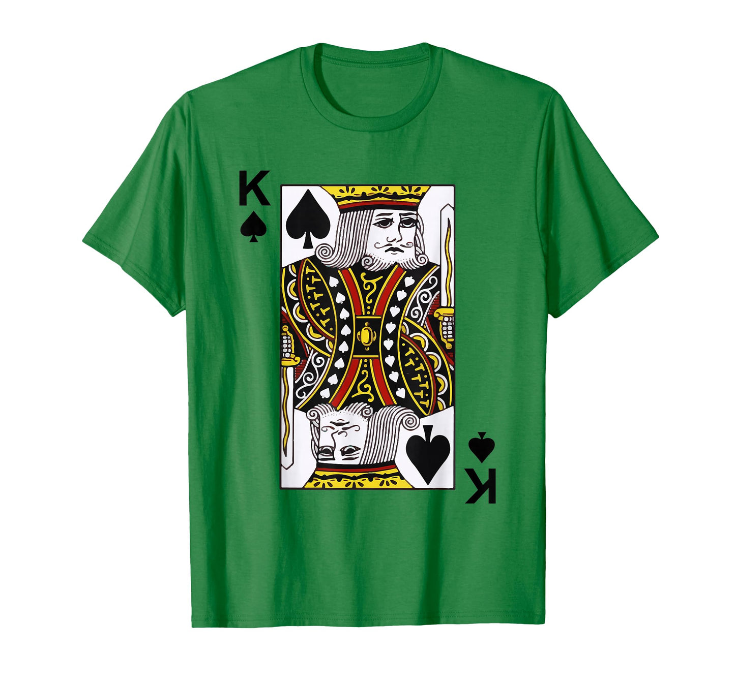 King of Spades Tshirt Blackjack Cards Poker 21 K Tee shirt T-Shirt