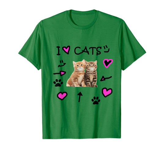 I Love Cats - Cat Lover Tee Shirt