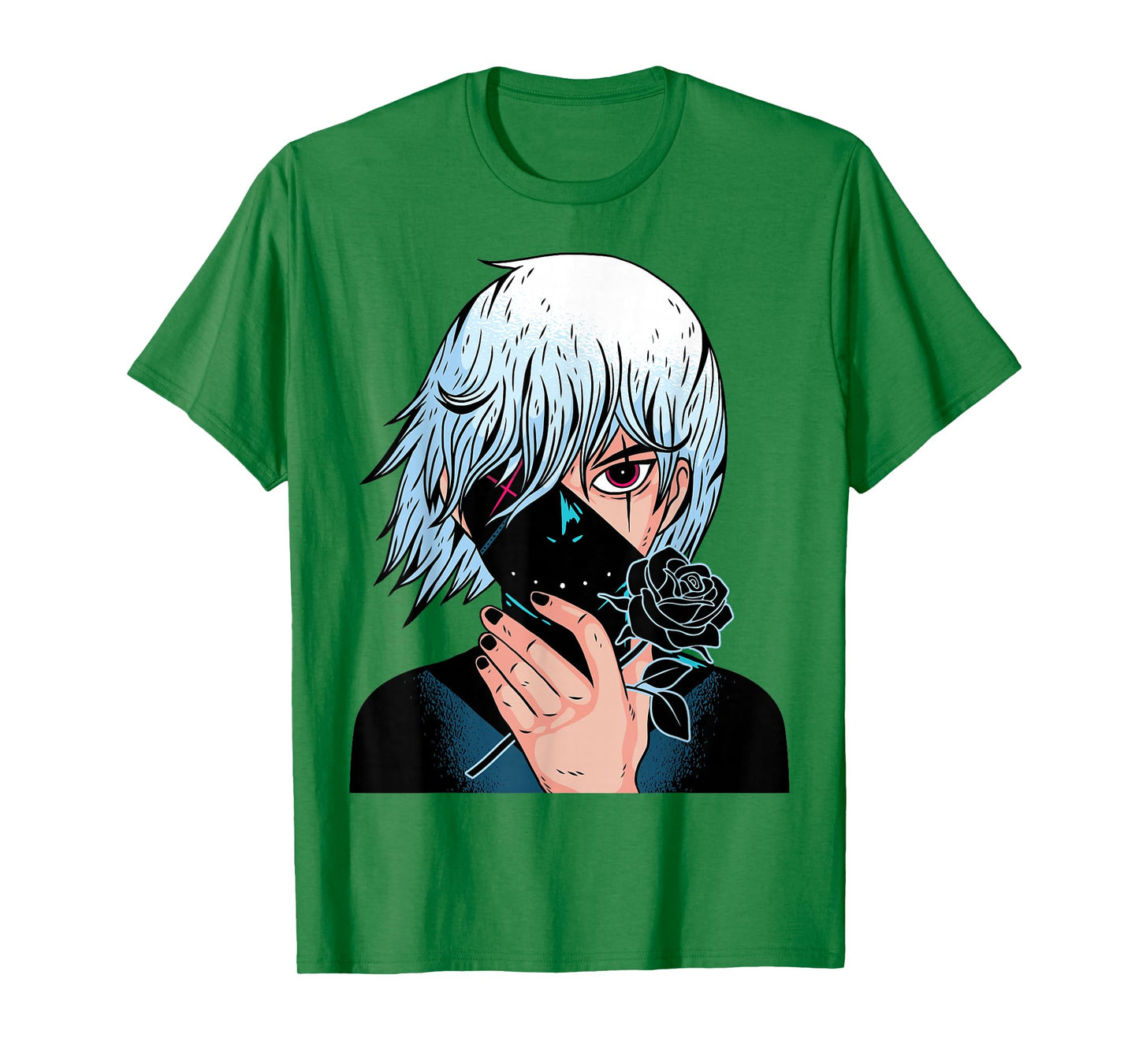Black Roses - Alt Aesthetic - Anime Manga Pink T-Shirt
