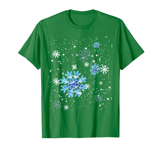 Snowflakes Winter Shirt - Gift For Ski and Snowboard Freak T-Shirt