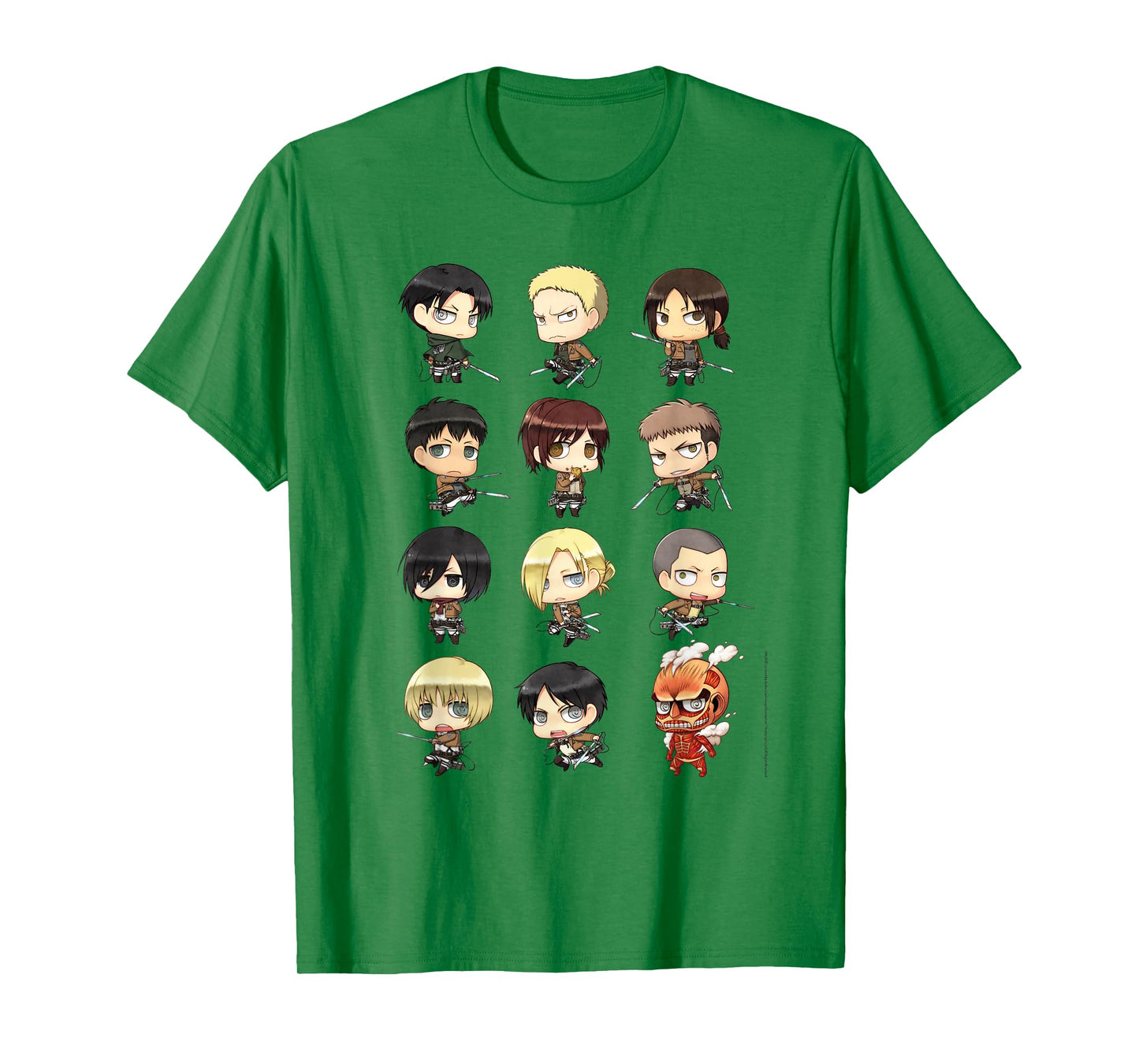 Attack on Titan Chibi All Characters Anime T-Shirt