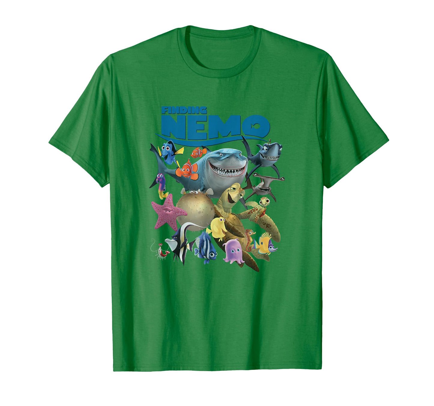 Disney Pixar Finding Nemo Iconic Characters Group Shot Logo T-Shirt