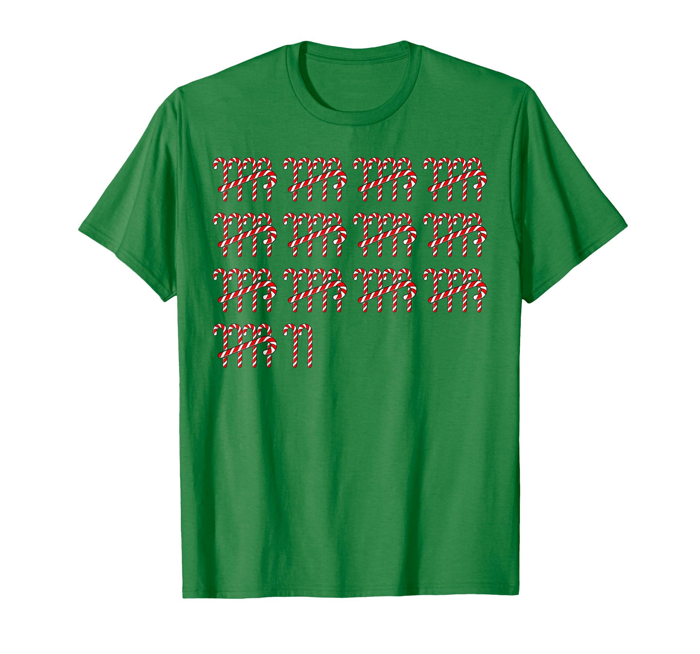 67 Counting Candy Cane Math Teacher Vintage 67th Number T-Shirt