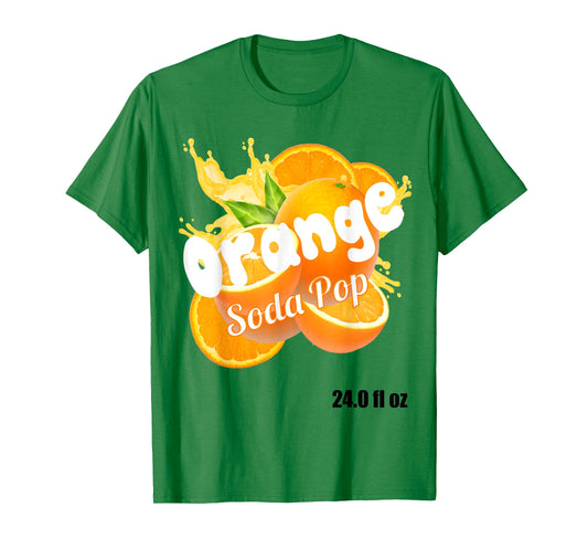 Orange Soda Pop Costume for Adults and Kids T-Shirt