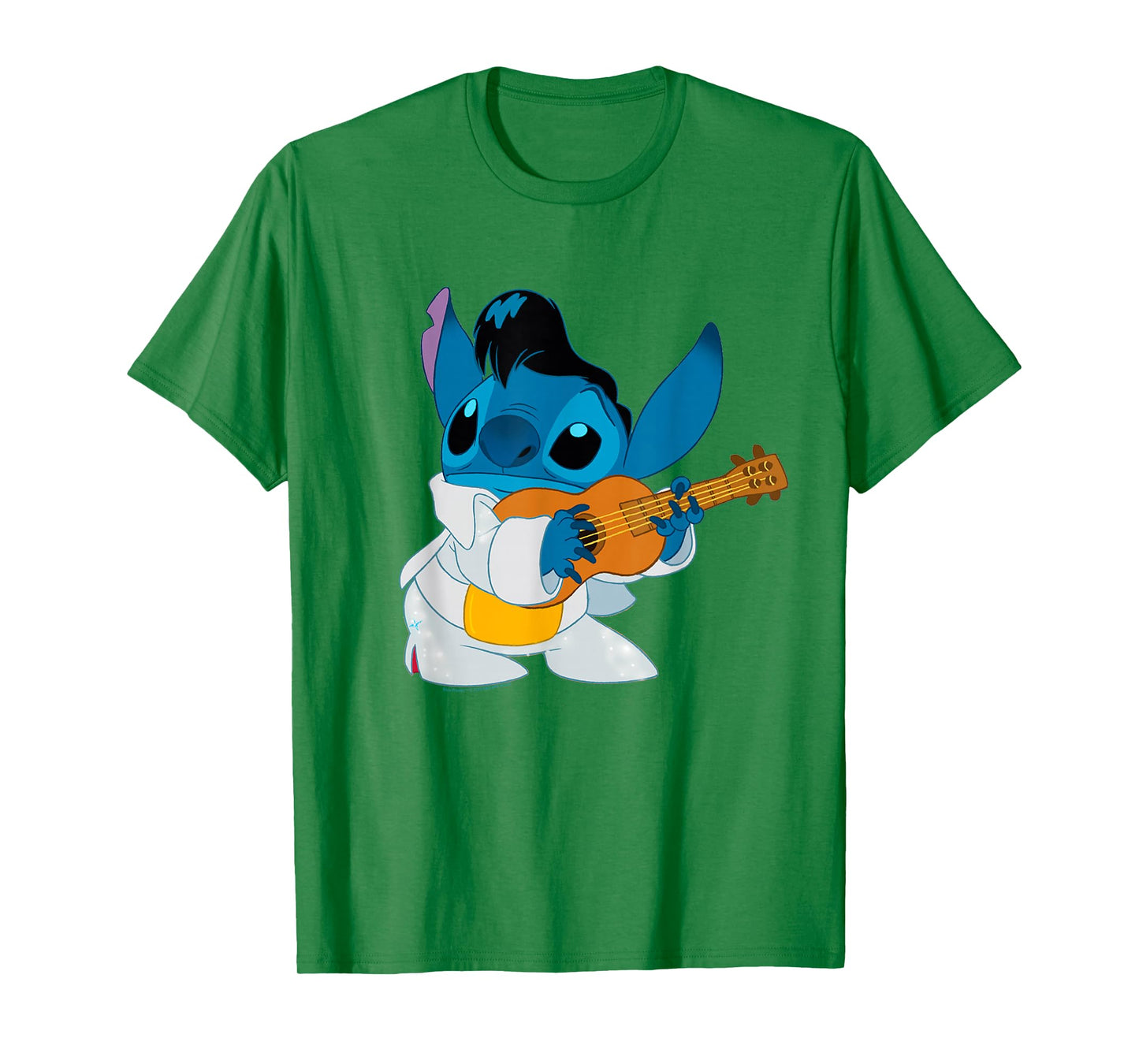 Disney Lilo & Stitch Iconic Elvis Stitch Ready To Play Logo T-Shirt