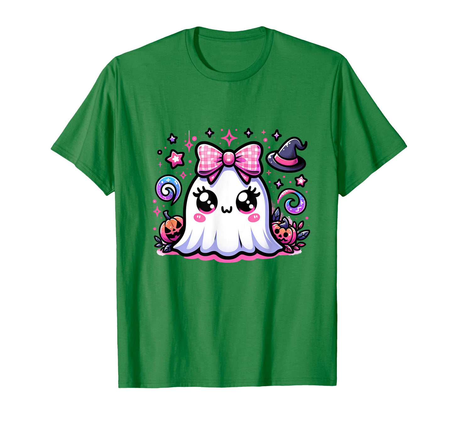 Halloween coquette pink bows and cute boojee ghost girls T-Shirt