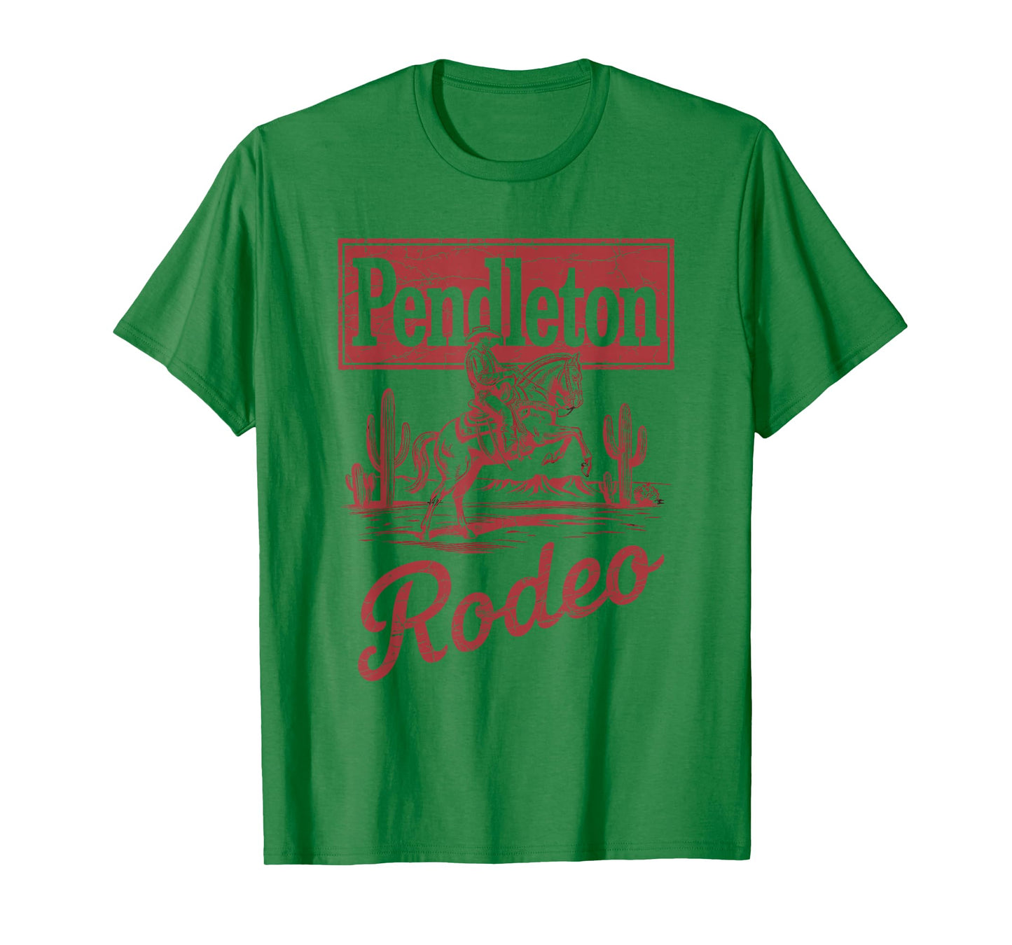 Pendleton Rodeo, Vintage Cowboy Western Horse Bronc Riding T-Shirt