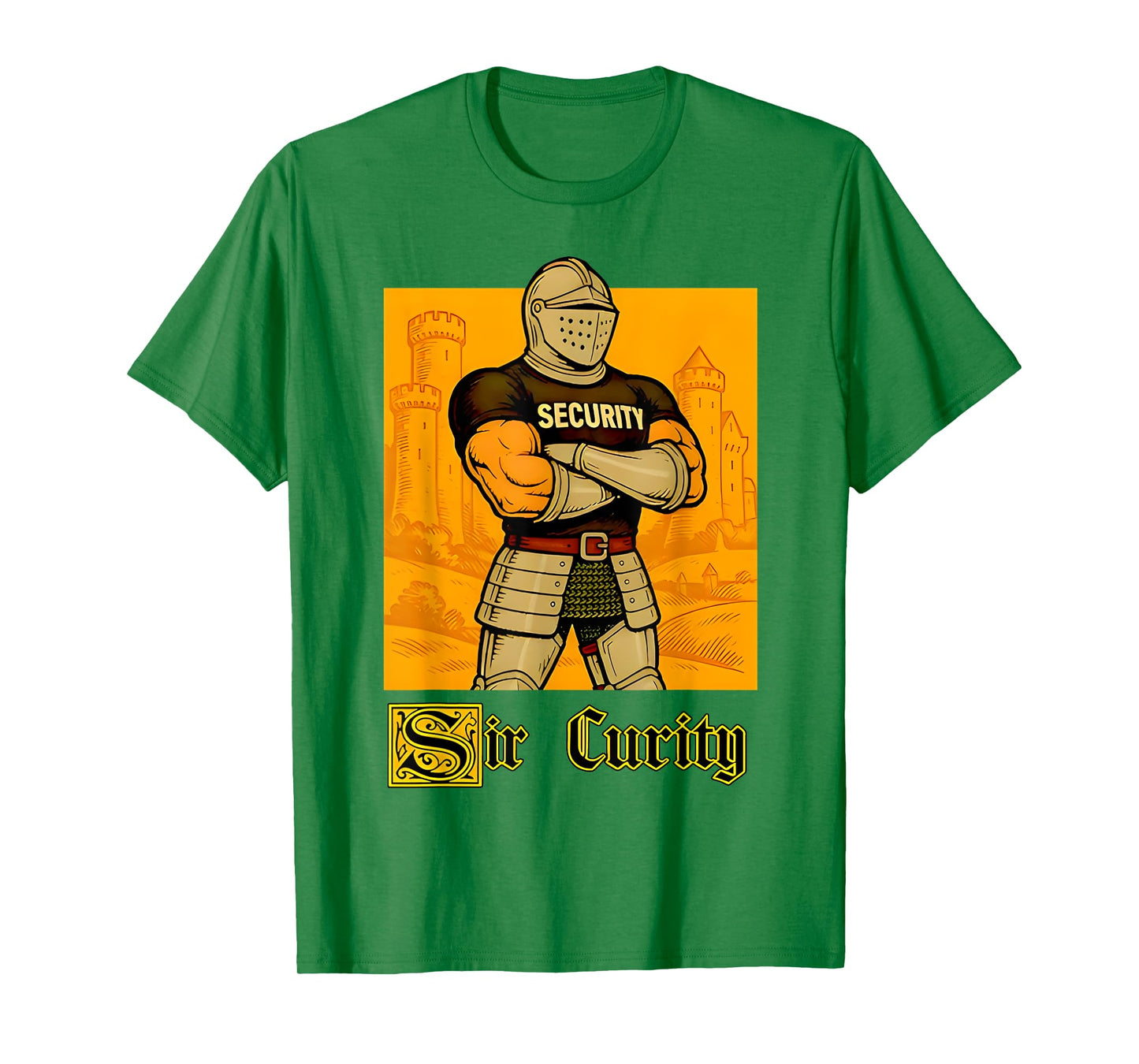 Sir Curity Vintage Security Pun T-Shirt