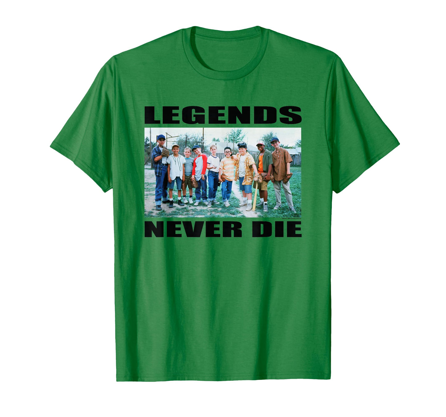 The Sandlot Legends Never Die Quote Official 1993 Movie T-Shirt
