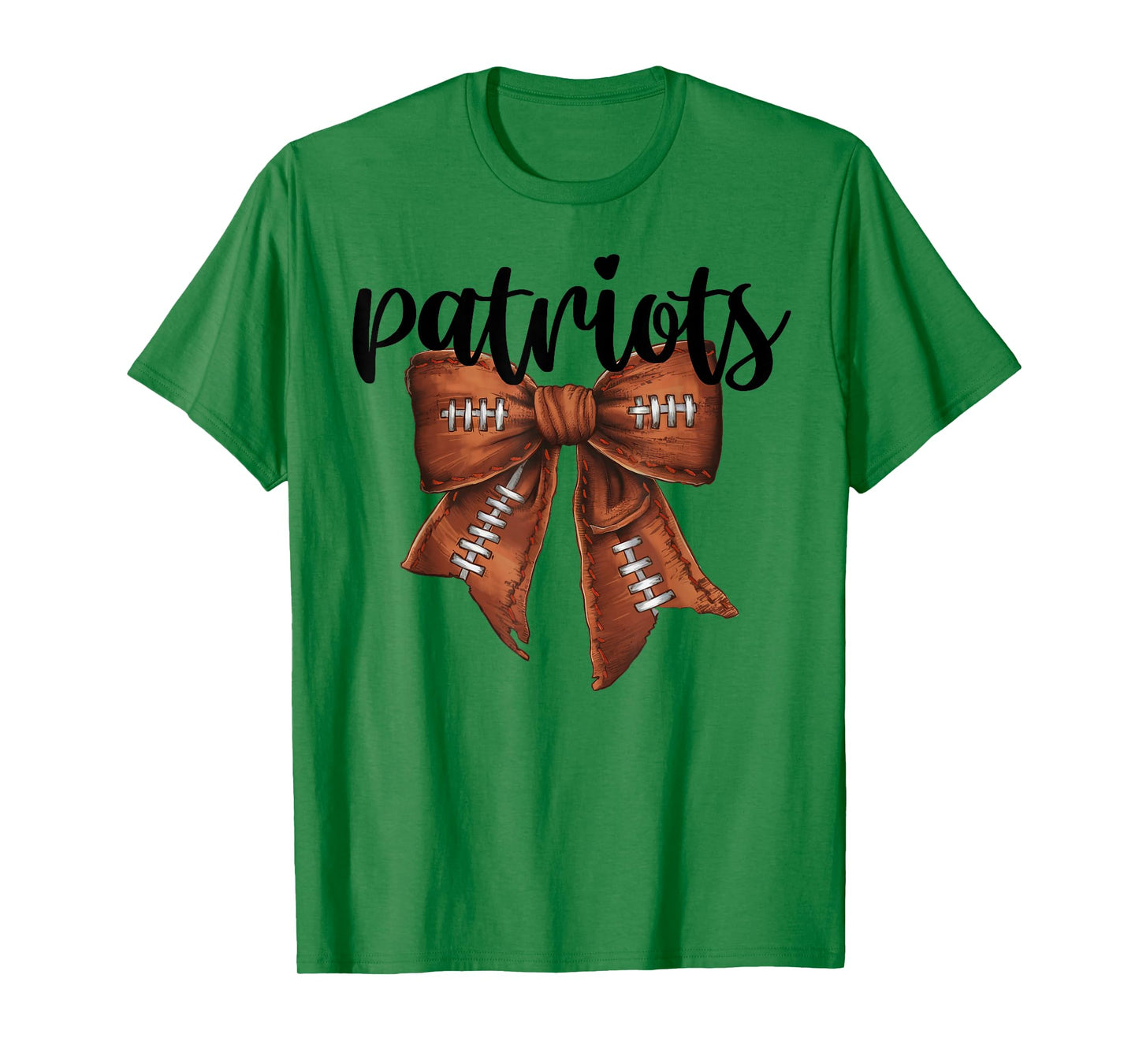 Patriots Football Bow School Spirit Team Mascot Game Night T-Shirt