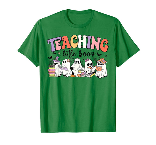 Teaching My Little Boos Teacher Ghost Teacher Halloween T-Shirt for Men Women Kids
