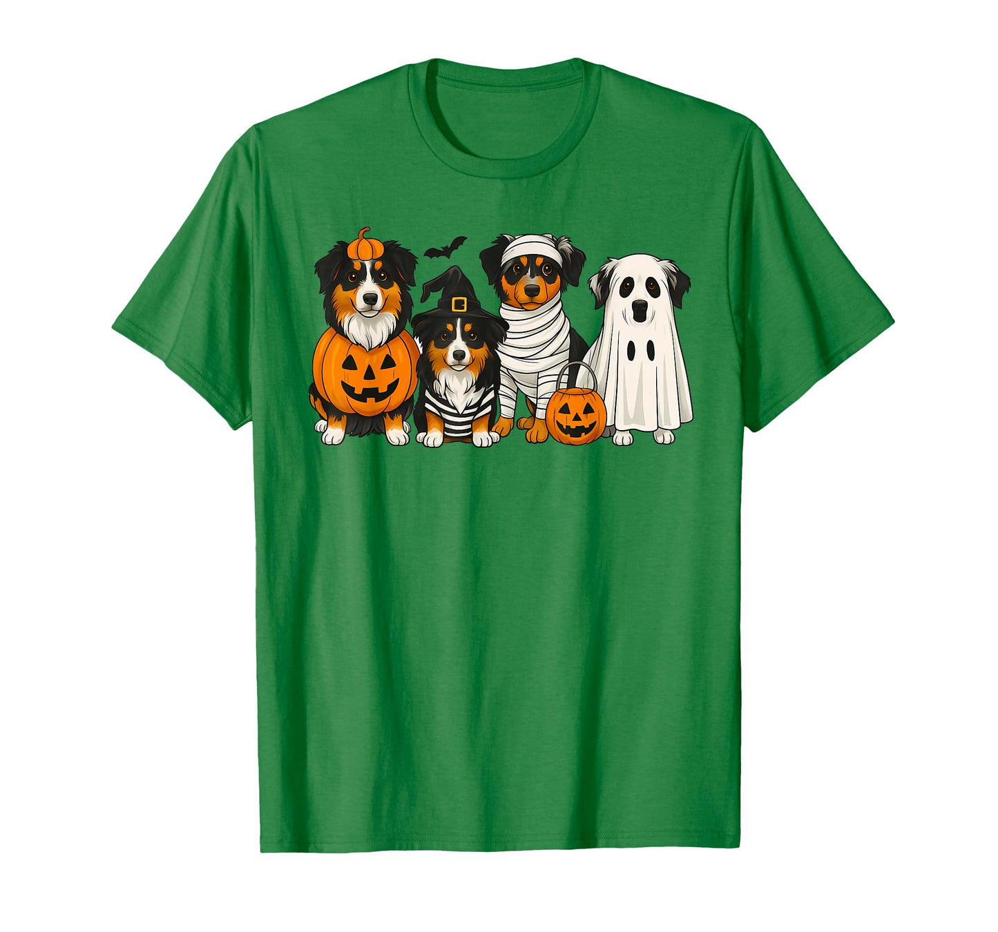 Australian Shepherd Lover Aussie Mom Halloween Vibes Spooky T-Shirt