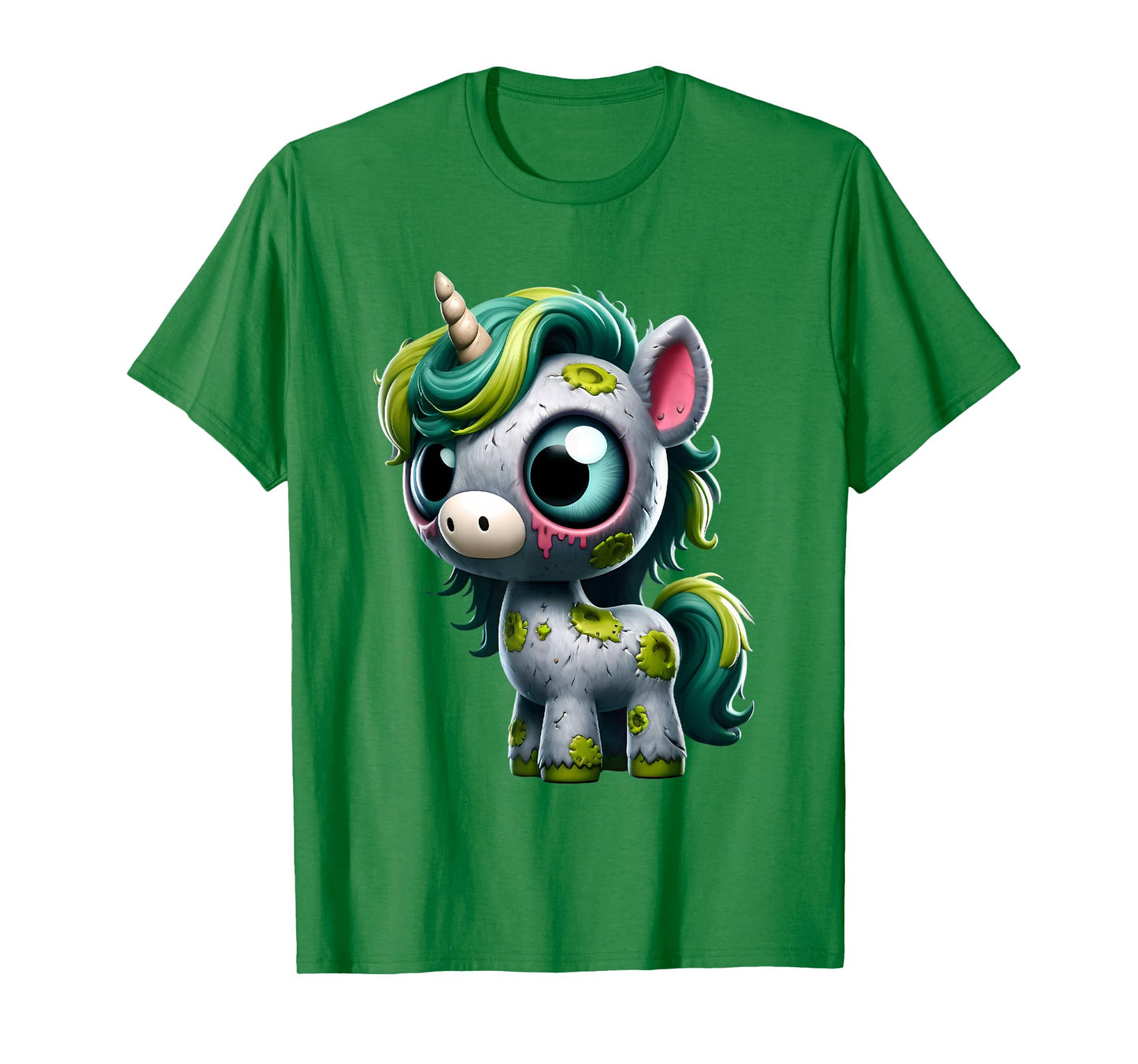 Unicorn Zombie Halloween Animal Women Girls T-Shirt