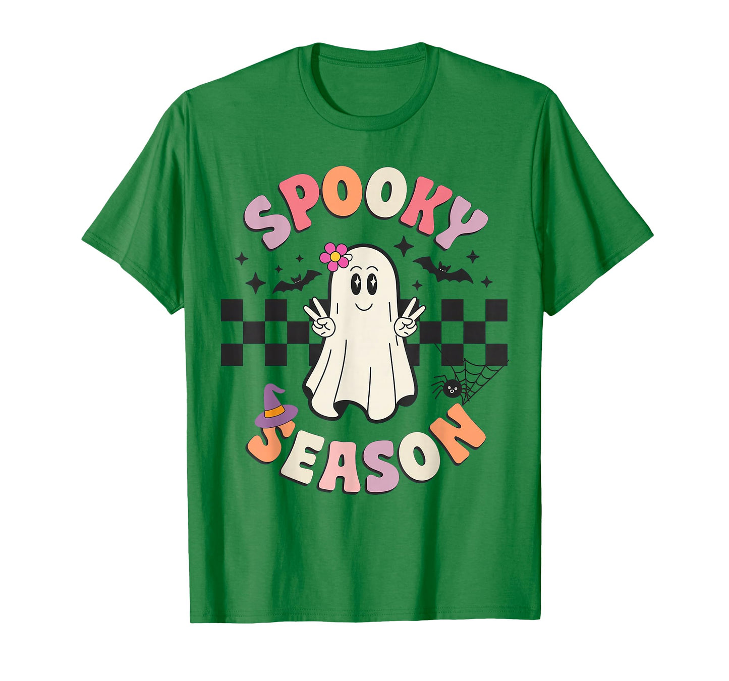 Spooky Season Retro Happy Halloween Ghost T-Shirt