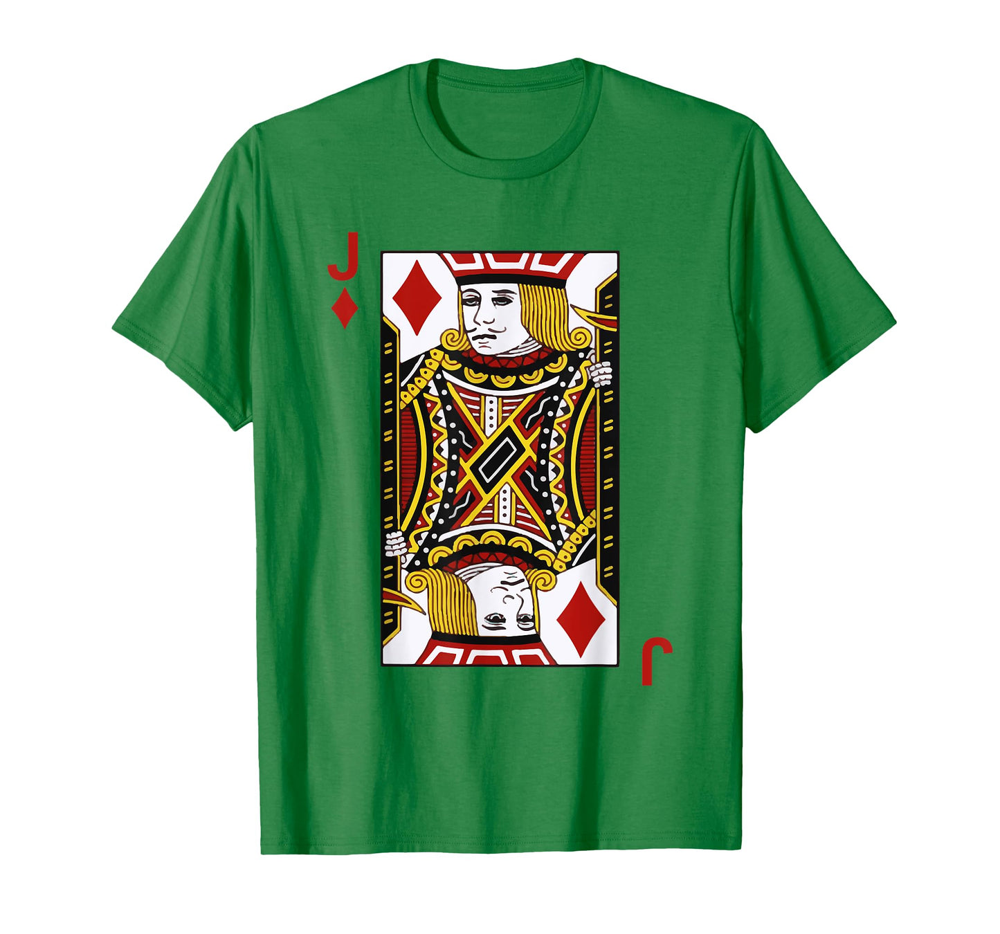 Jacks of Diamonds J Blackjack Playing Cards Tshirt T-Shirt
