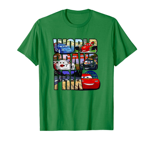 Disney Pixar Cars 2 World Grand Prix Destinations Logo T-Shirt