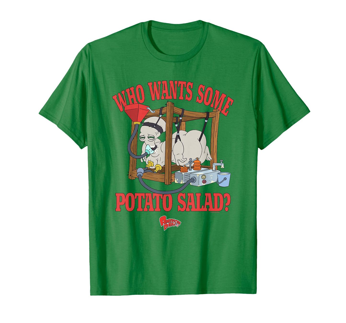 American Dad Who Wants Some Potato Salad Roger Cartoon T-Shirt