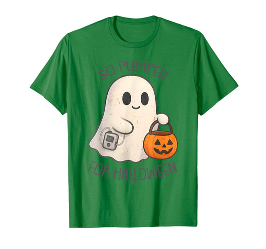 So Pumped for Halloween Cute Boo Ghost Diabetes Awareness T-Shirt