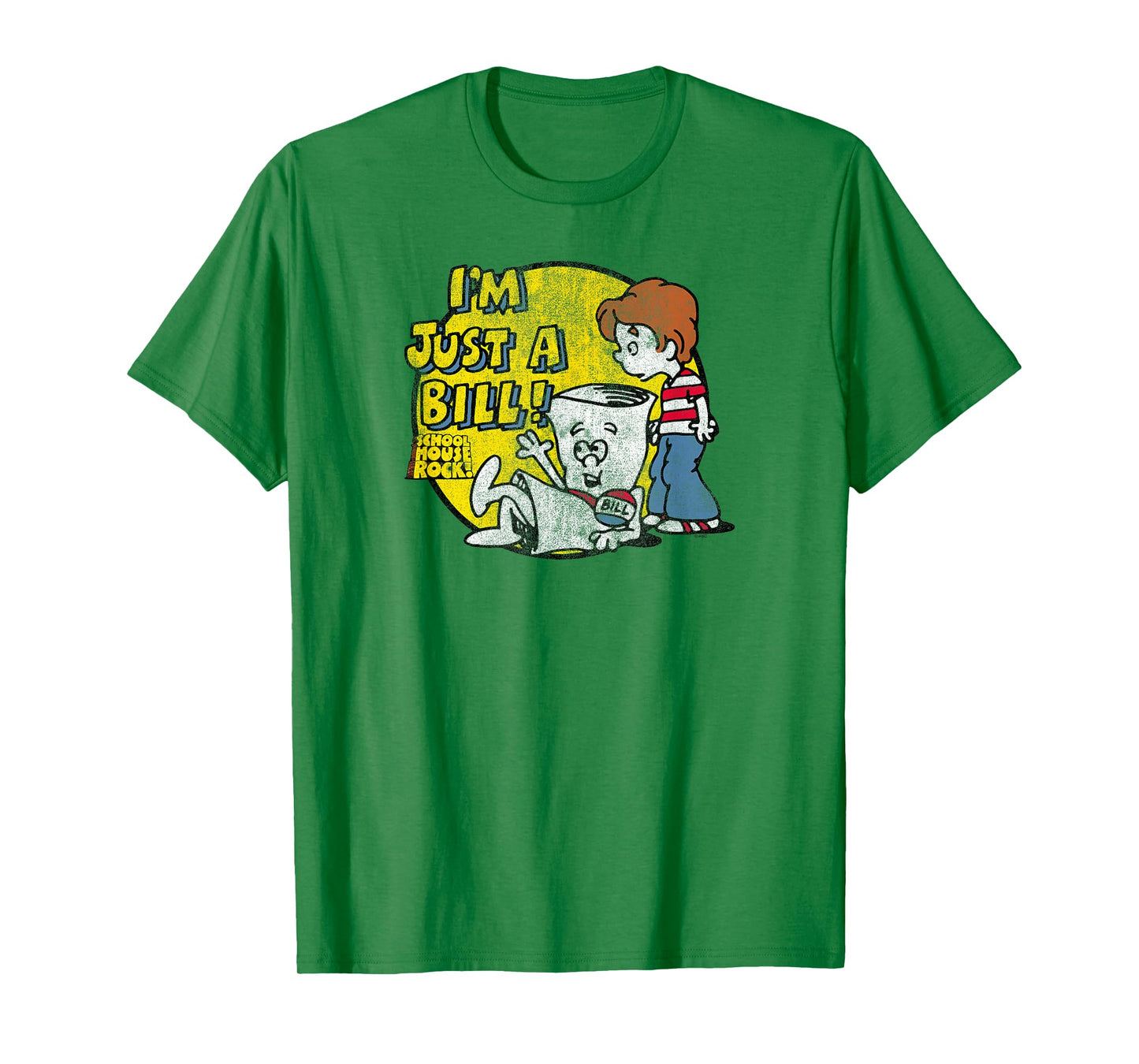 Schoolhouse Rock I’m Just a Bill Round Logo Retro TV Show T-Shirt