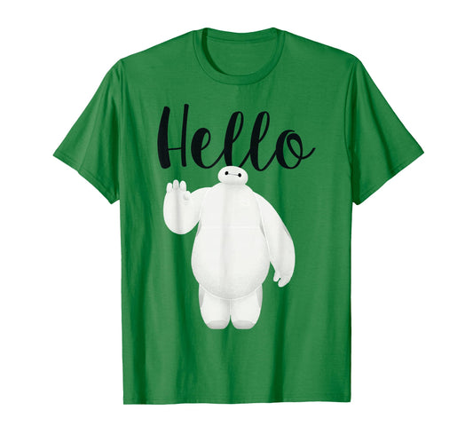 Disney Big Hero 6 Baymax Hello Wave Graphic T-Shirt T-Shirt