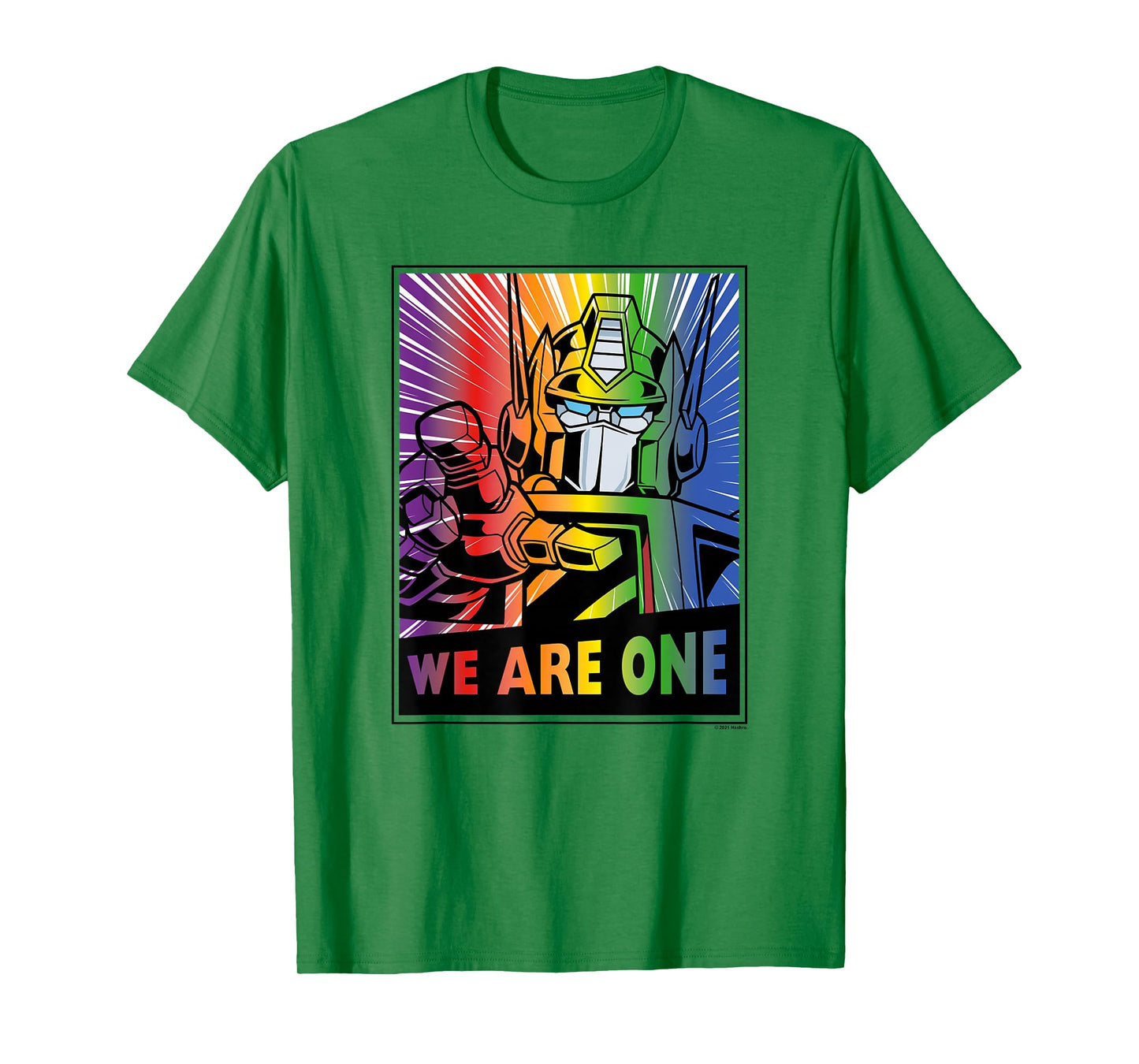 Transformers Pride Rainbow Optimus Prime We Are One T-Shirt