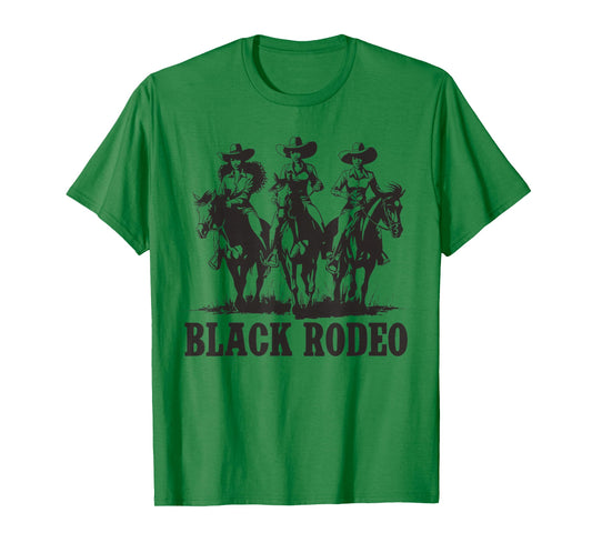 Black Rodeo African American Cowgirl Western Country Texas T-Shirt