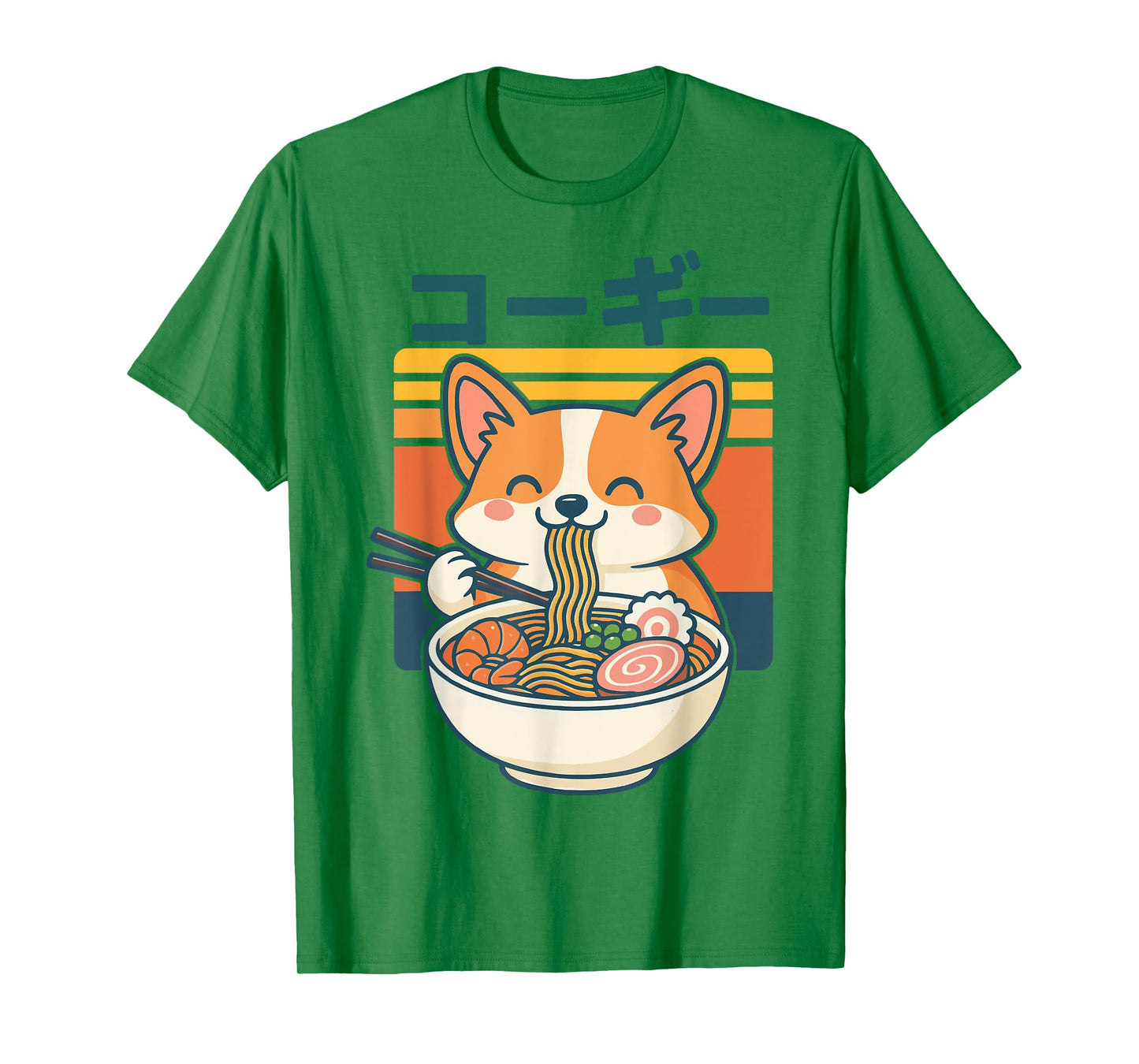 Corgi Eating Ramen T-Shirt