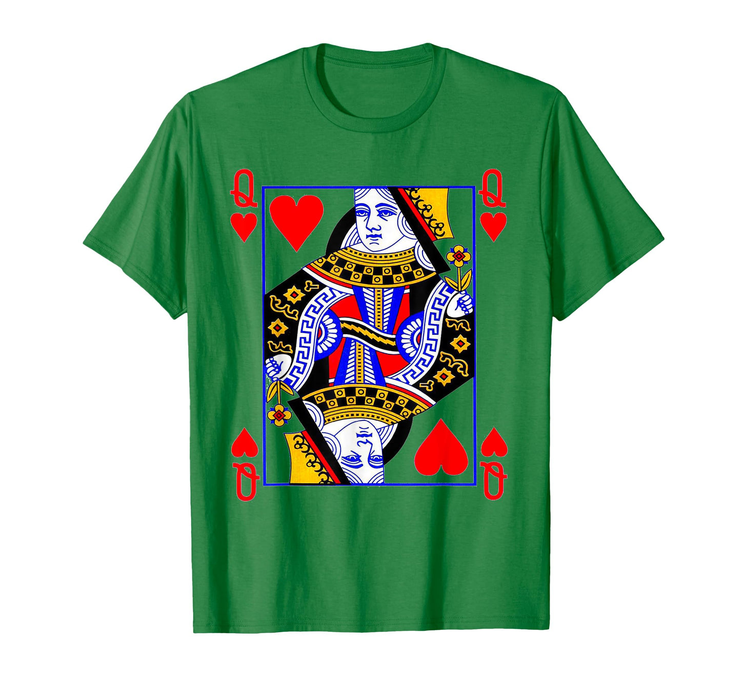 Queen of Hearts Playing Card Poker Card Costume Tee Shirt