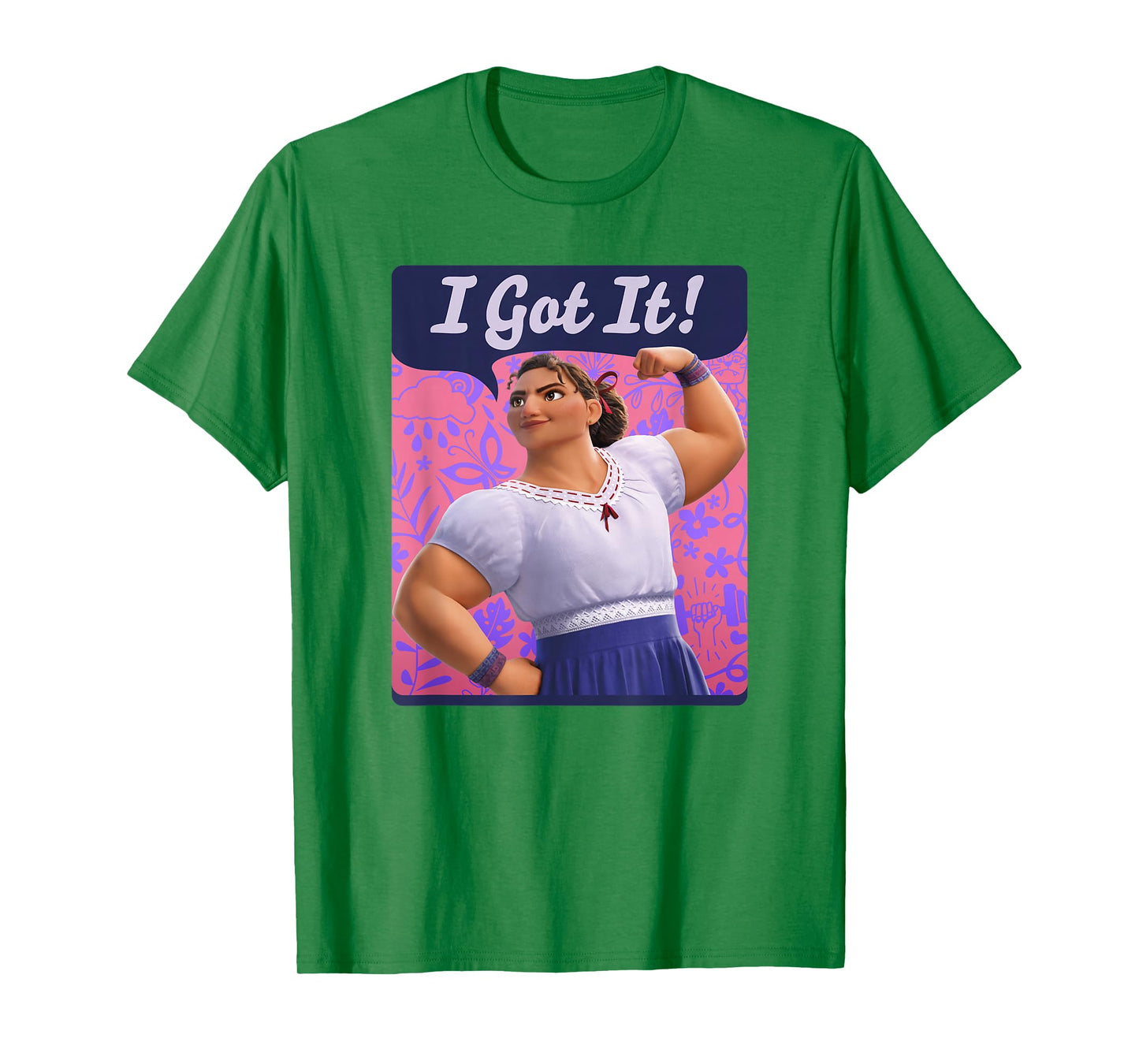 Disney Encanto Luisa I Got It Floral Poster T-Shirt Small