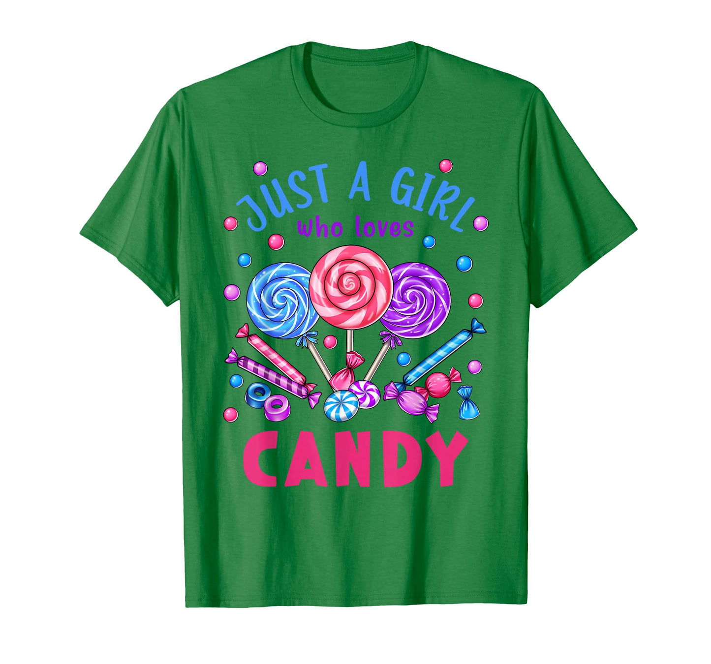 Just a Girl Who Loves Candy Lollipop Women Toddler Kids T-Shirt