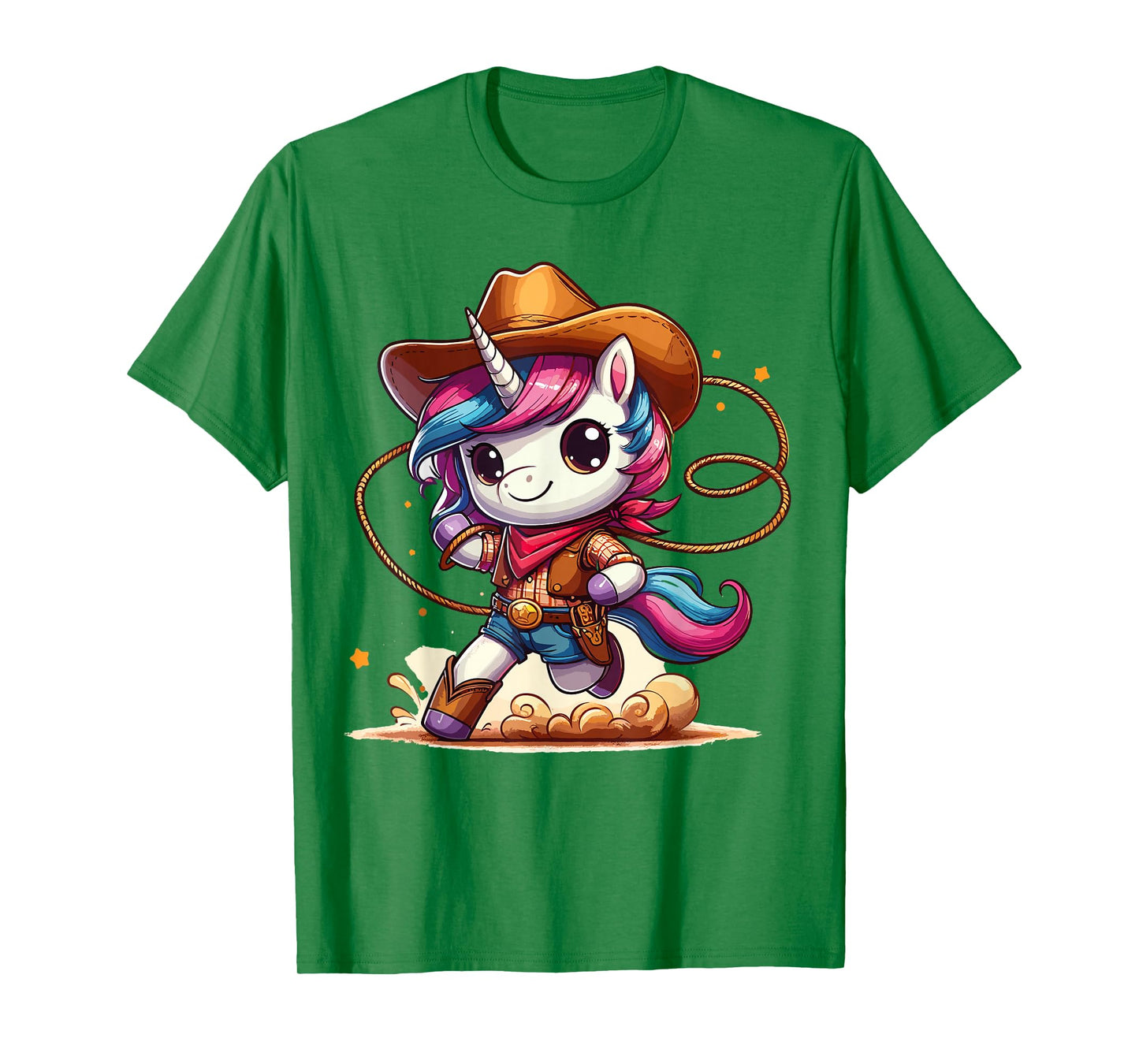 Western Rodeo Cowboy Hat Unicorn Texas Animals T-Shirt