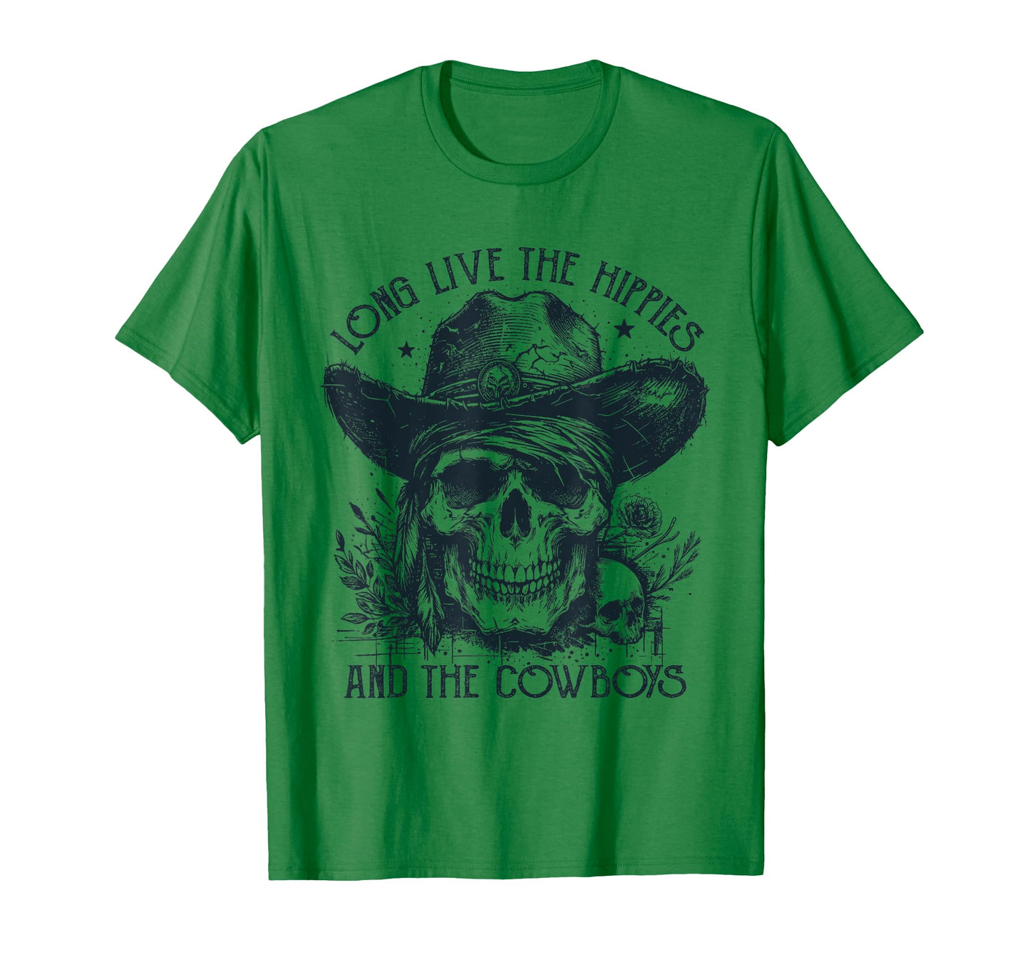 Long Live The Hippies And The Cowboys Country T-Shirt