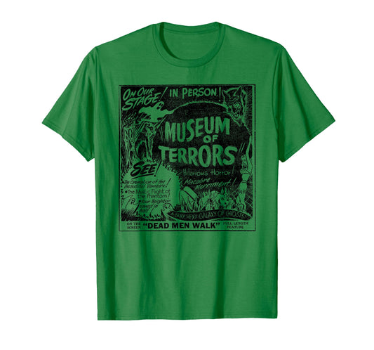 Vintage Halloween Slasher Horror Movie Museum of Terrors T-Shirt