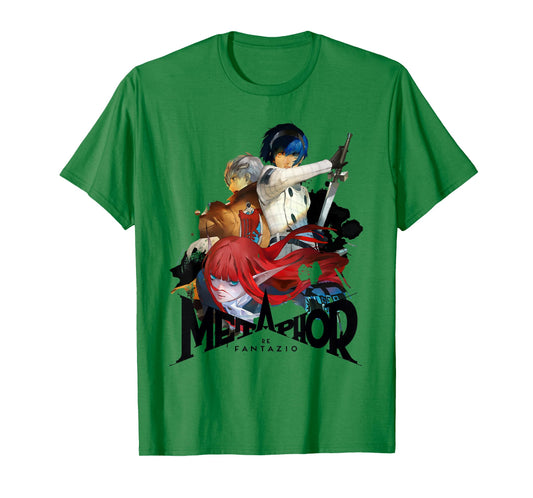 Metaphor: ReFantazio Key Art Trio (Black Logo) ATLUS T-Shirt
