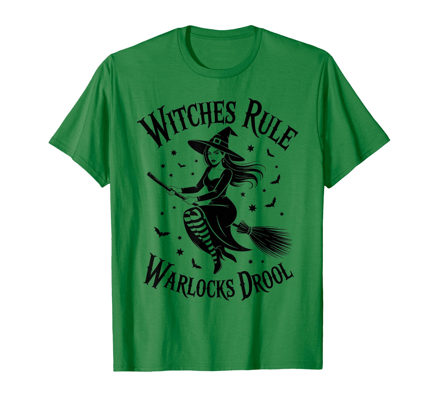 Witches Rule Warlocks Drool Funny Gift Wiccan & Halloween T-Shirt