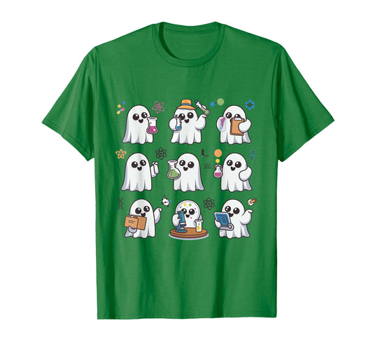 Ghost Science Teacher Chemistry Laboratory Halloween Costume T-Shirt