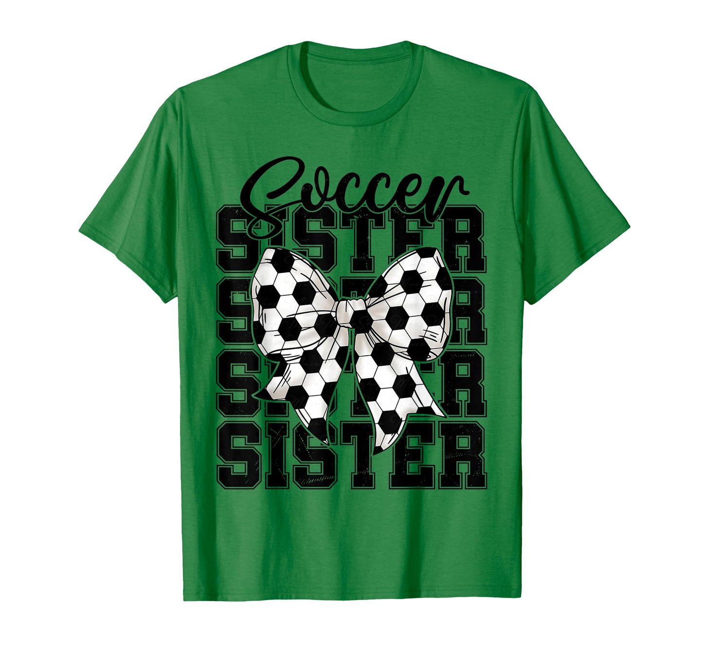 Soccer Sister Coquette Bow Soccer Sport Soccer Lover T-Shirt