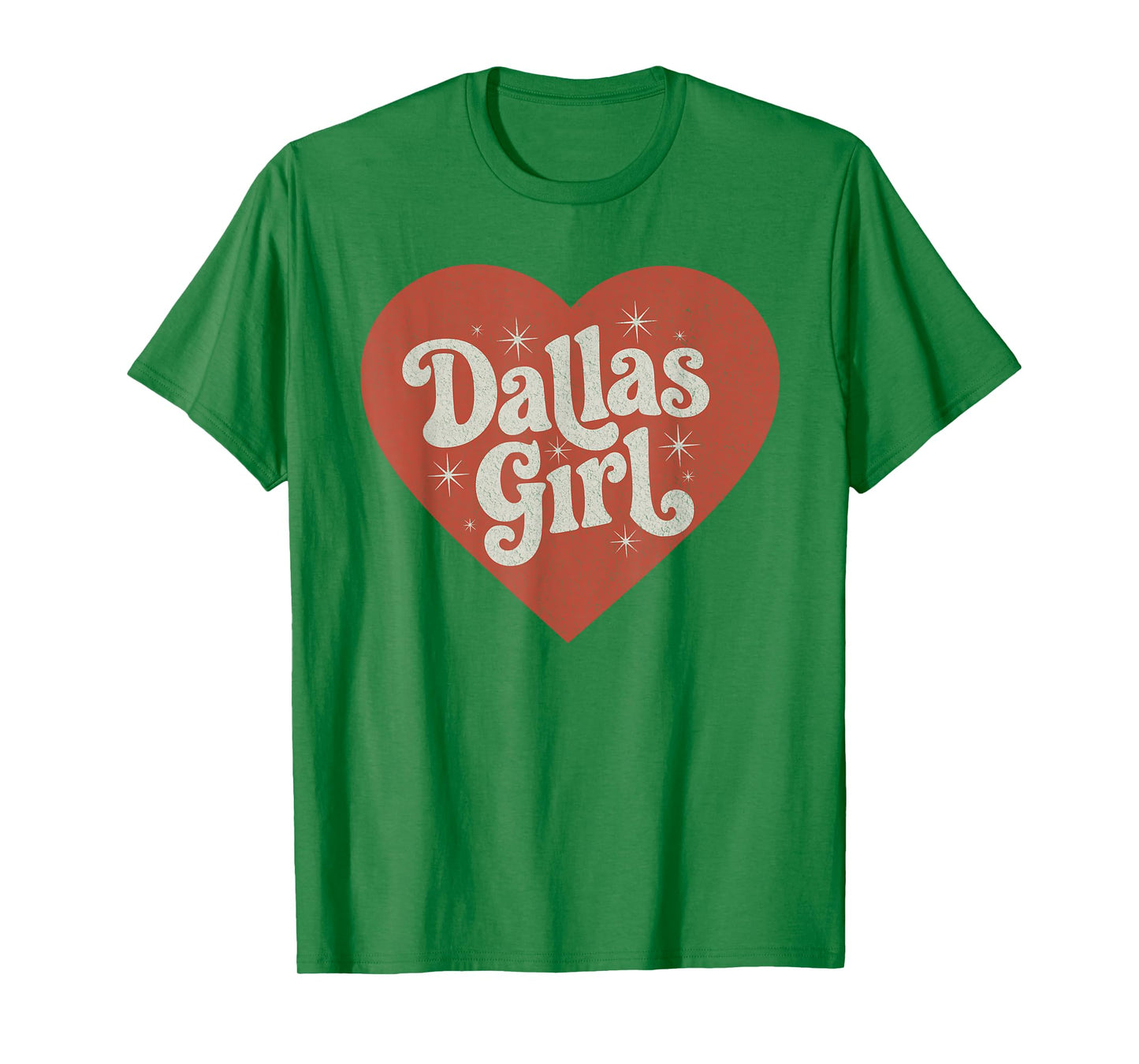 Retro Dallas Heart Girl Throwback Dallas Girls T-Shirt
