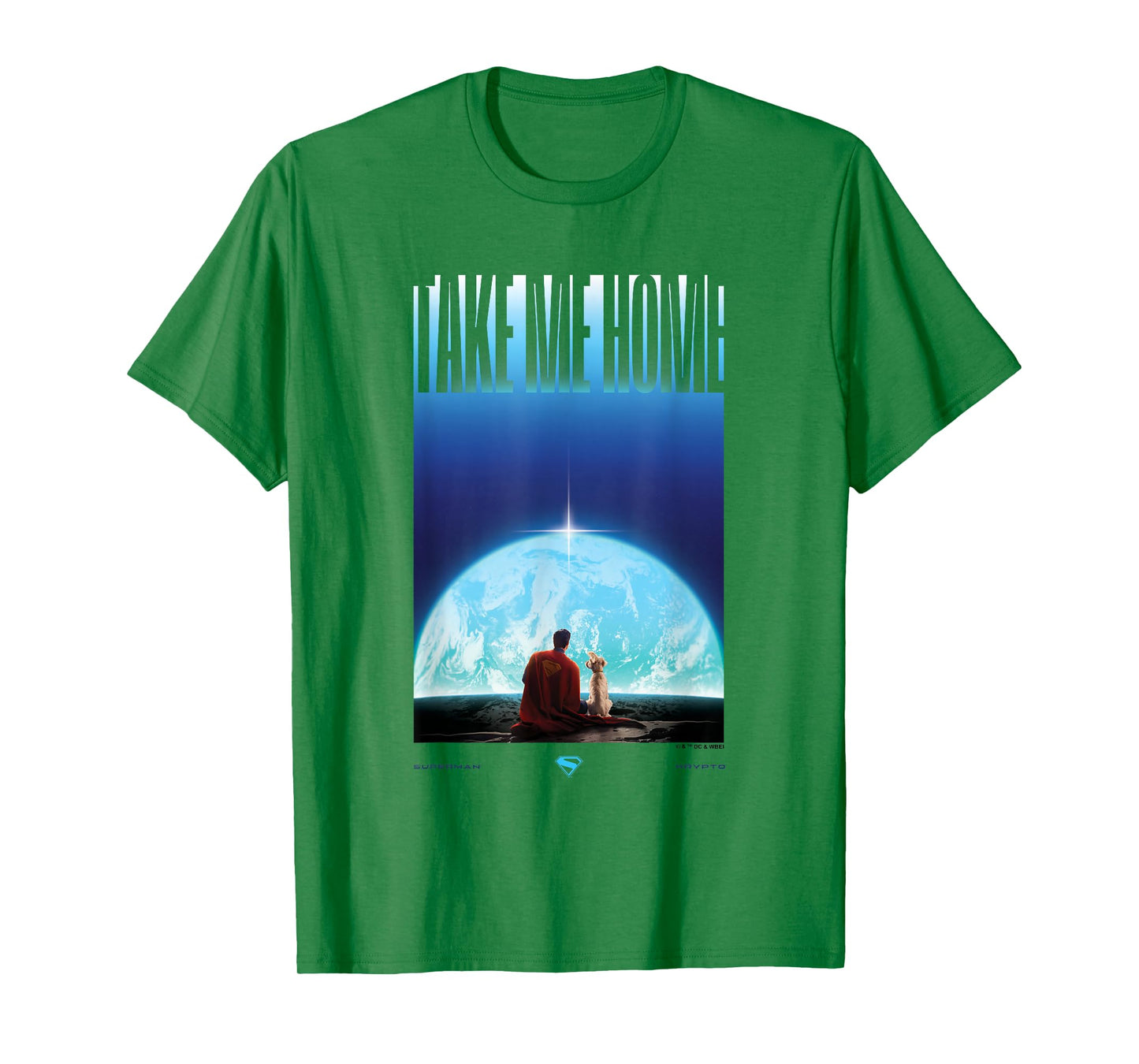 Superman (2025 Movie) Superman Krypto Earth Vertical T-Shirt